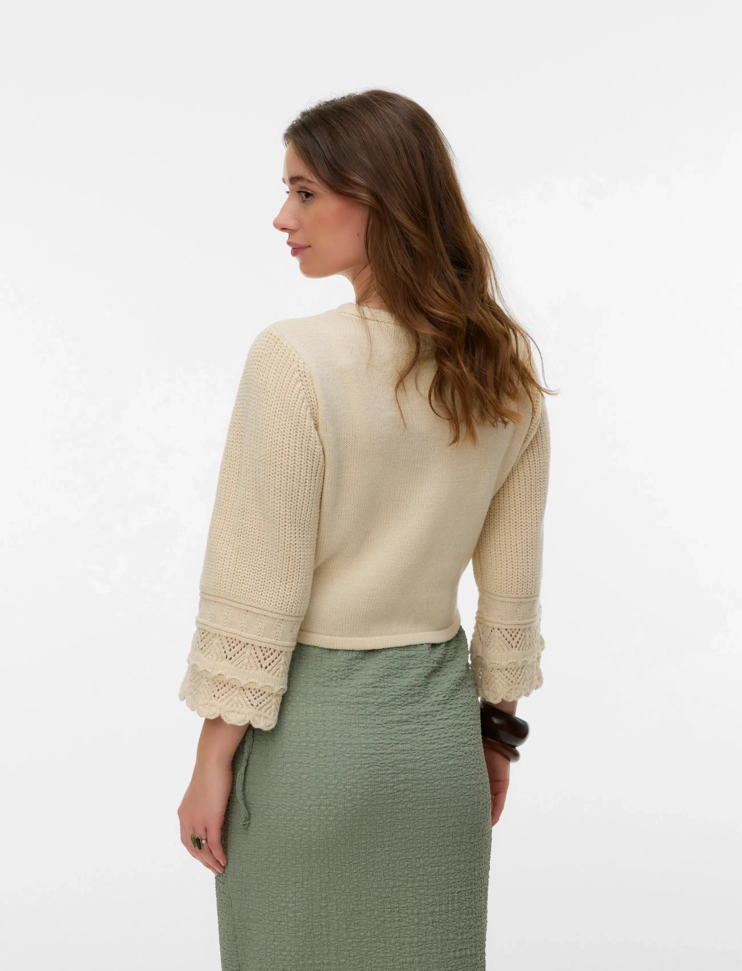 Mamalicious - MLCARMINE 3/4 KNIT TOP - birch - 2