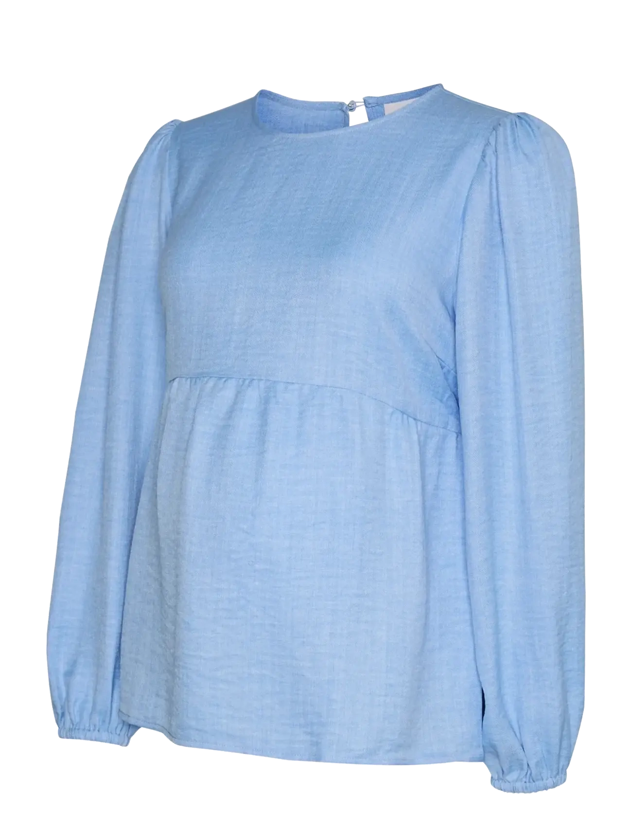 Mamalicious MLLIFINA L/S WO TOP - långärmade blusar - brunnera blue - Mammakläder - BRUNNERA BLUE / blue