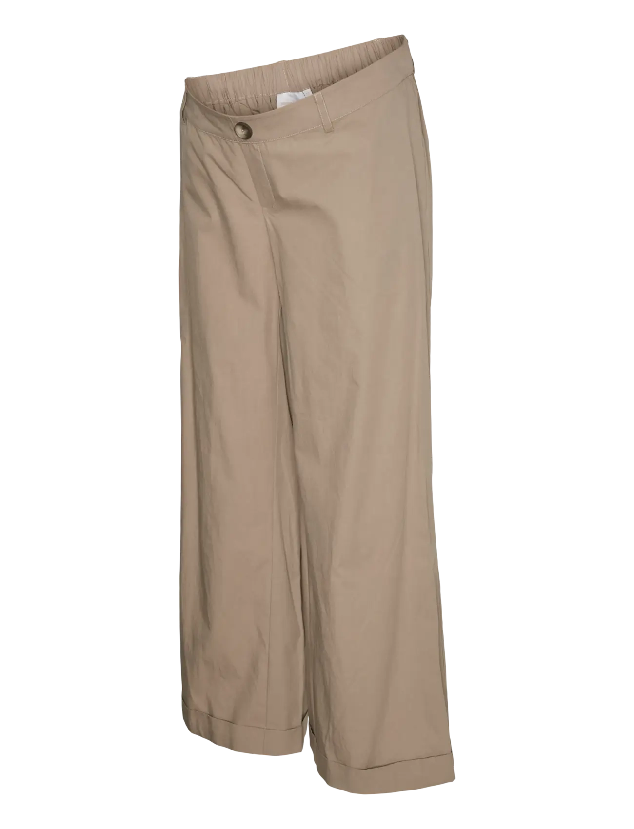 Mamalicious MLVILDA WIDE PANT - Püksid - MOON ROCK / beige