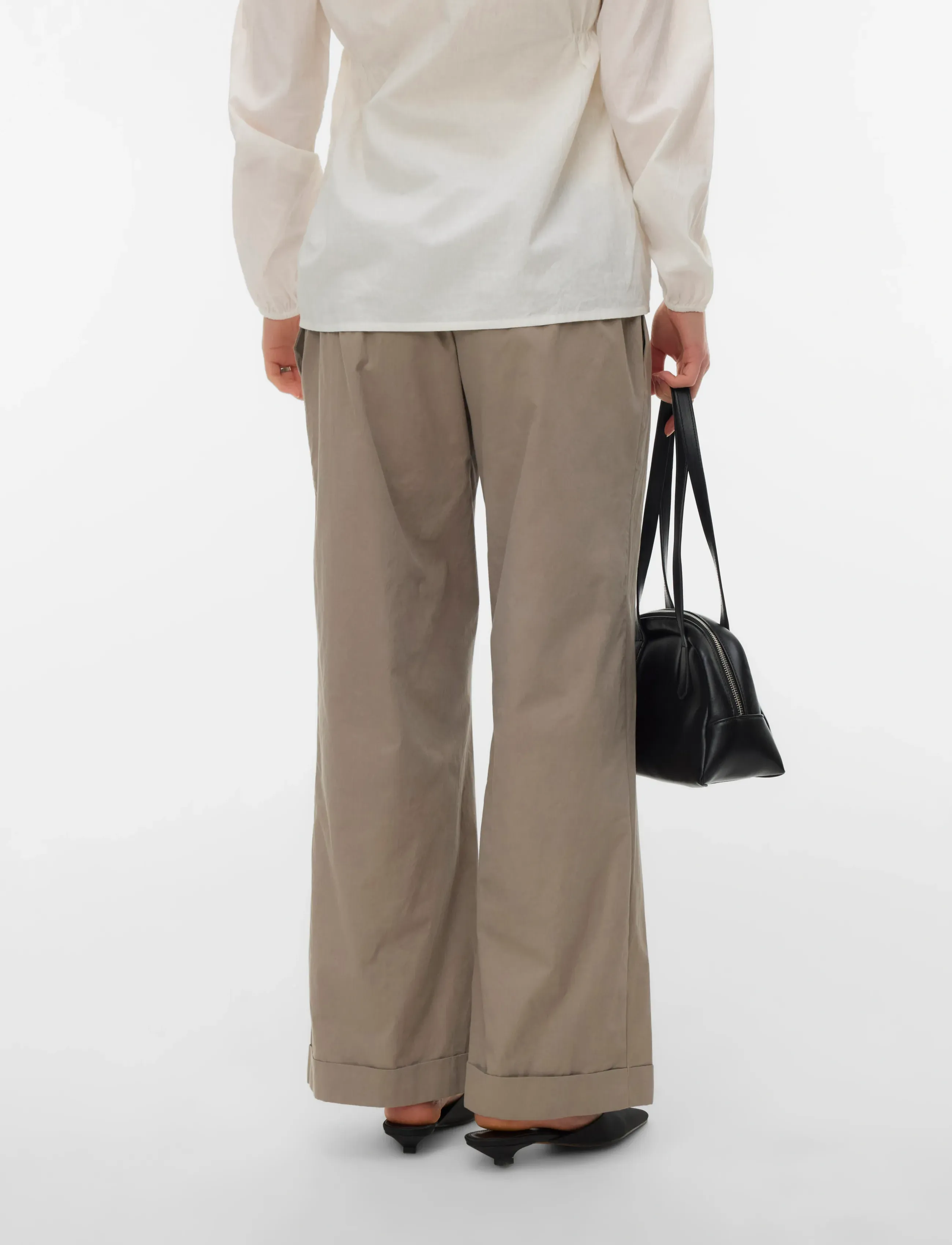 Mamalicious - MLVILDA WIDE PANT - festmode zu outlet-preisen - moon rock - 2