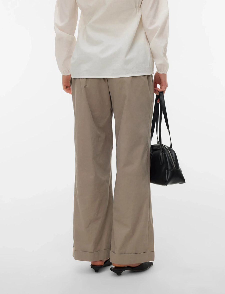 Mamalicious - MLVILDA WIDE PANT - nederdelar - moon rock - 2