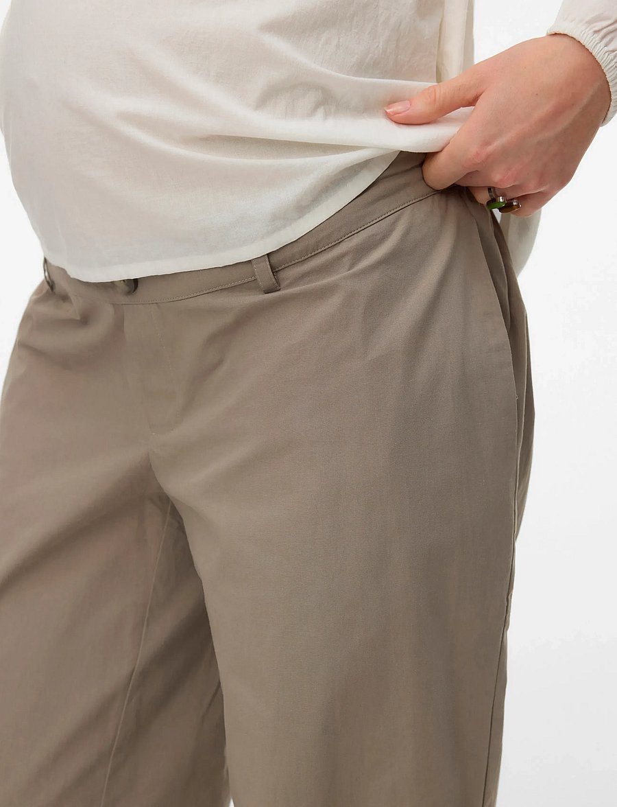 Mamalicious - MLVILDA WIDE PANT - nederdelar - moon rock - 4