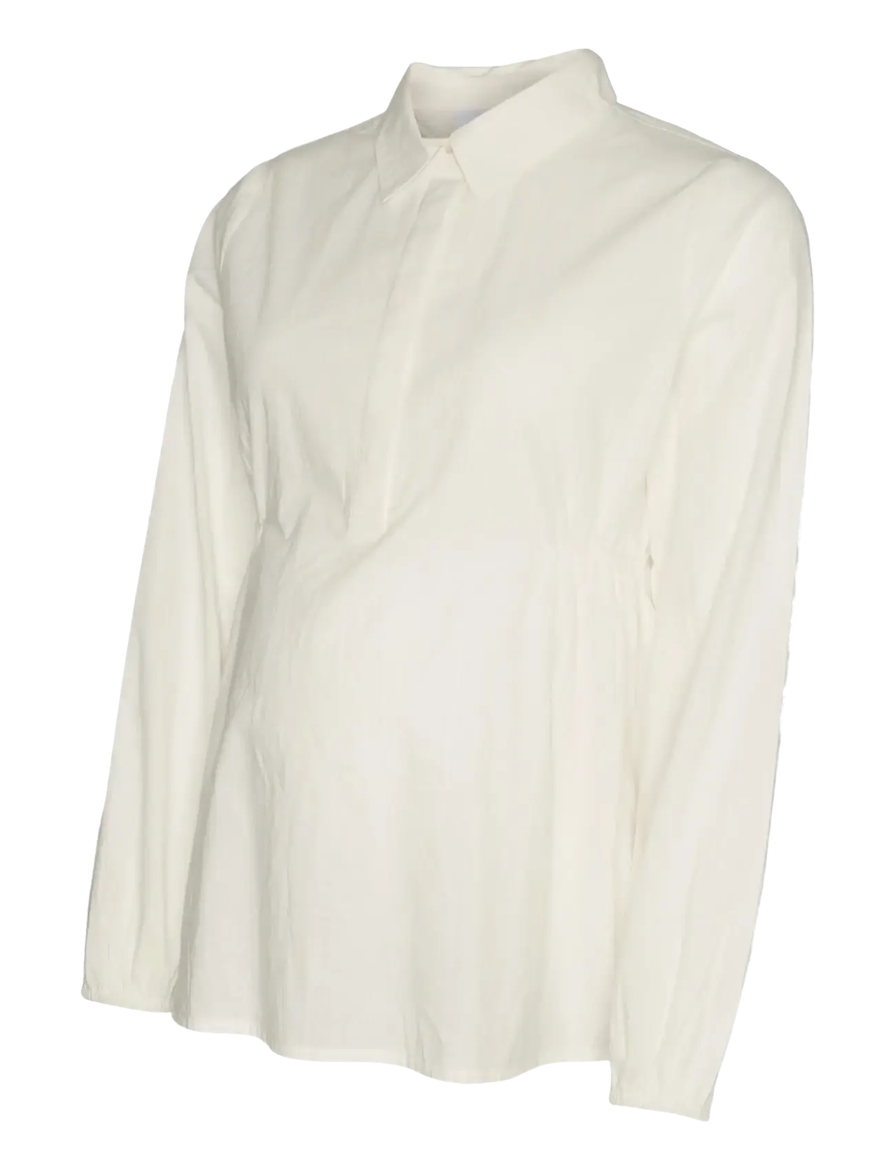 Mamalicious MLZOEY LIA L/S WO TOP - långärmade blusar - snow white - Mammakläder - SNOW WHITE / white