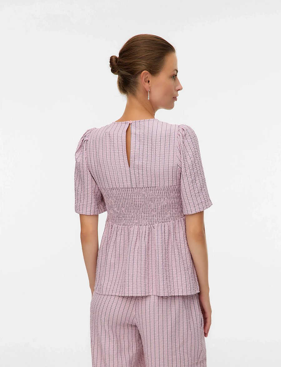 Mamalicious - MLIDA 2/4 SMOCK WO TOP - kurzärmelige blusen - cashmere rose - 2