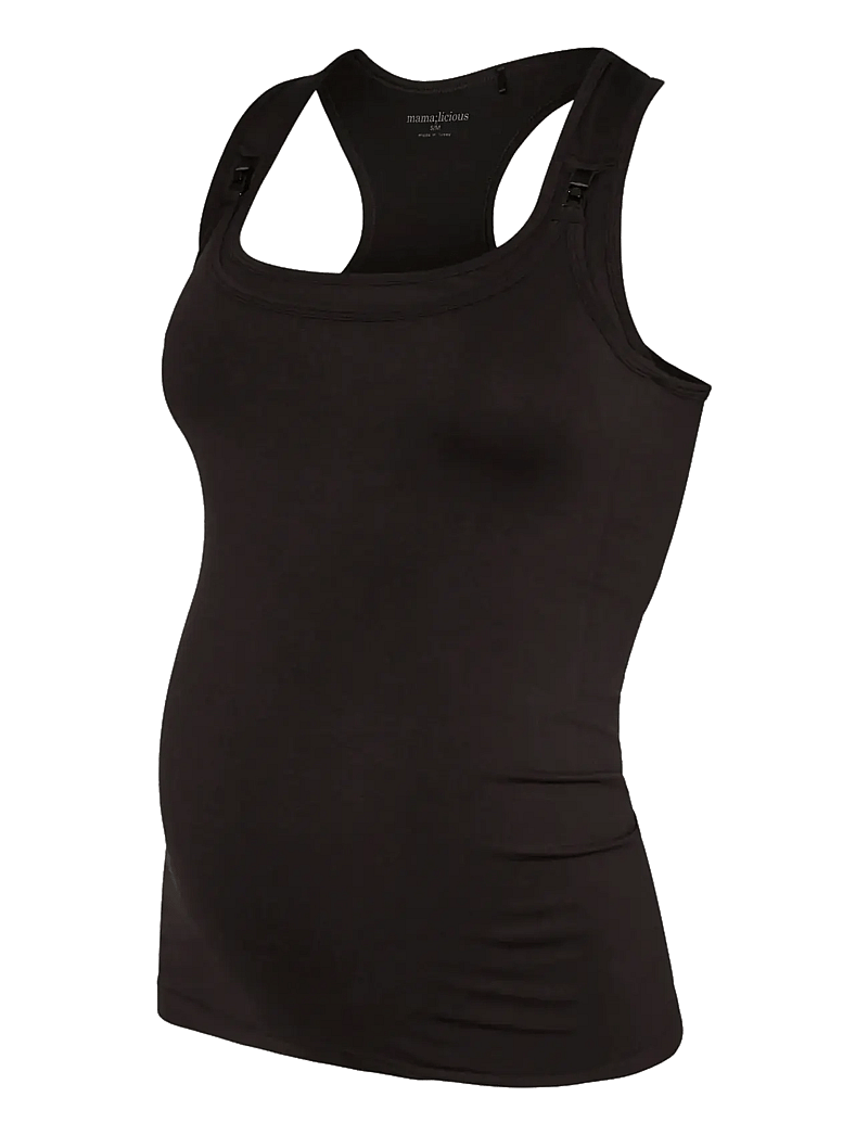 Mamalicious - MLACTIVE SIMONE SL NURSING TOP 2F - tank tops - black - 1