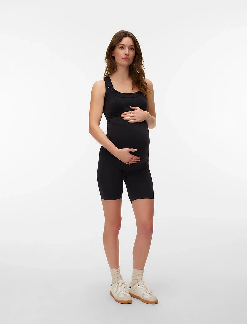 Mamalicious - MLACTIVE SIMONE SL NURSING TOP 2F - tank tops - black - 3