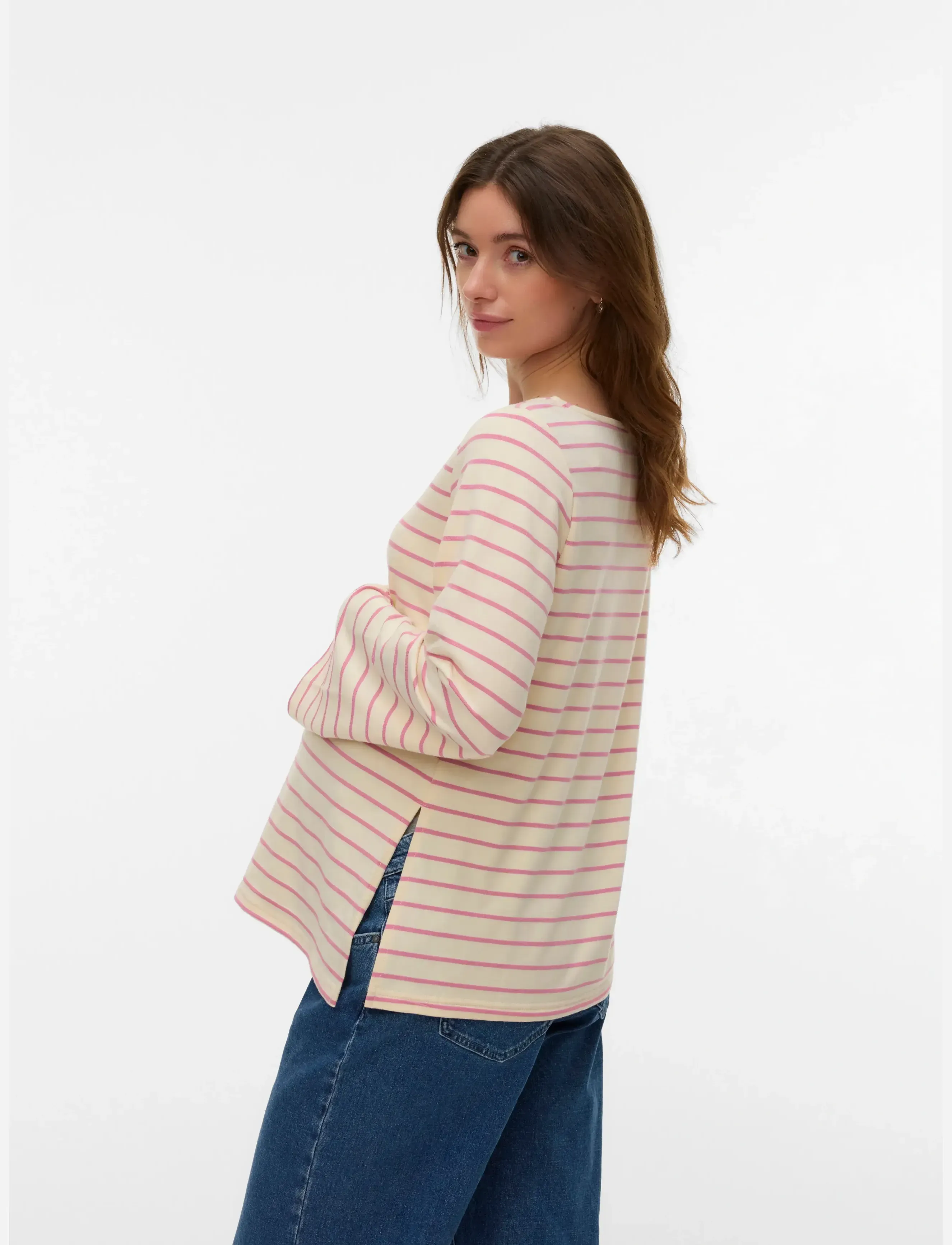 Mamalicious - MLAMILA VITA LS BOATNECK JRS TOP 2F - toppar - birch - 2