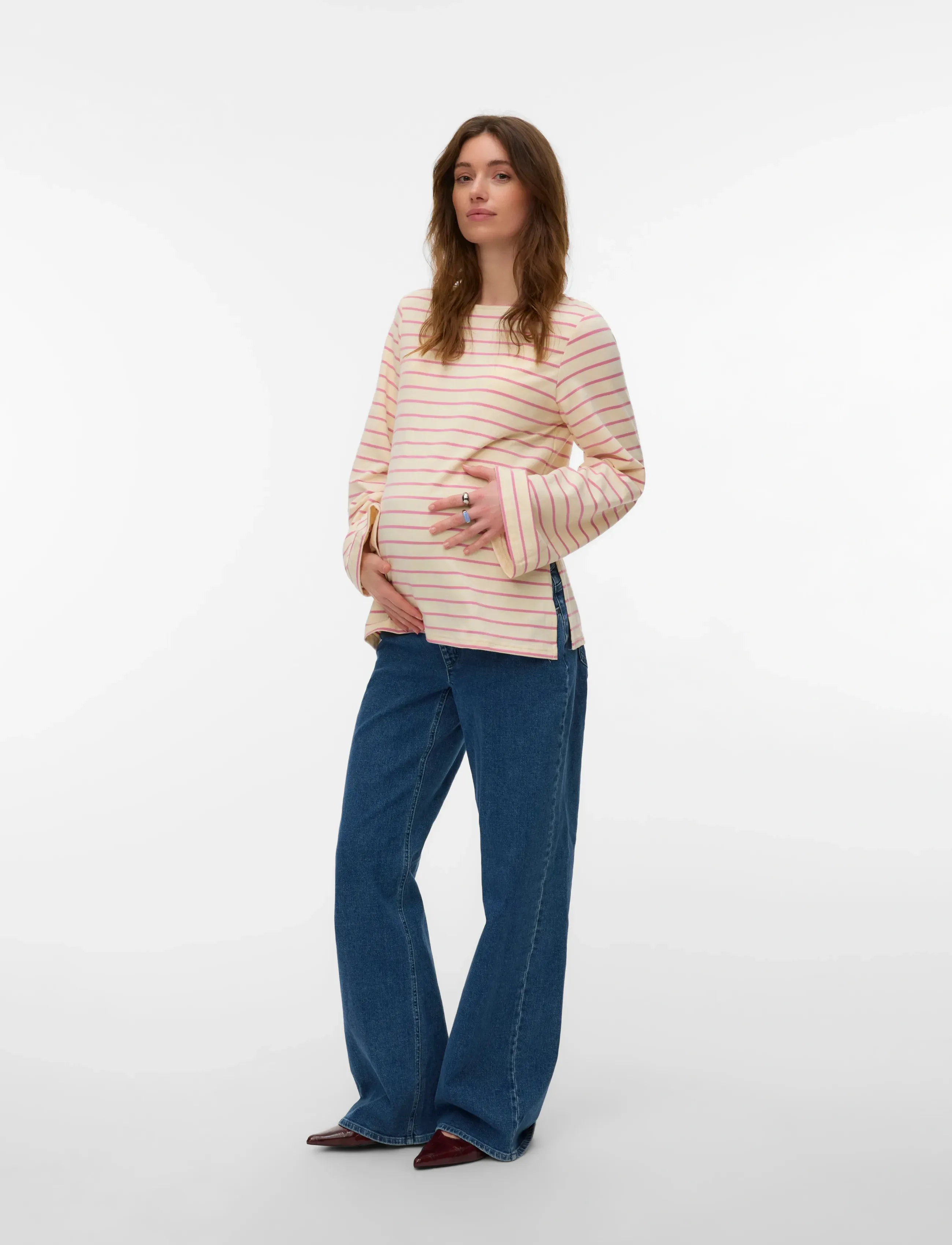 Mamalicious - MLAMILA VITA LS BOATNECK JRS TOP 2F - toppar - birch - 3