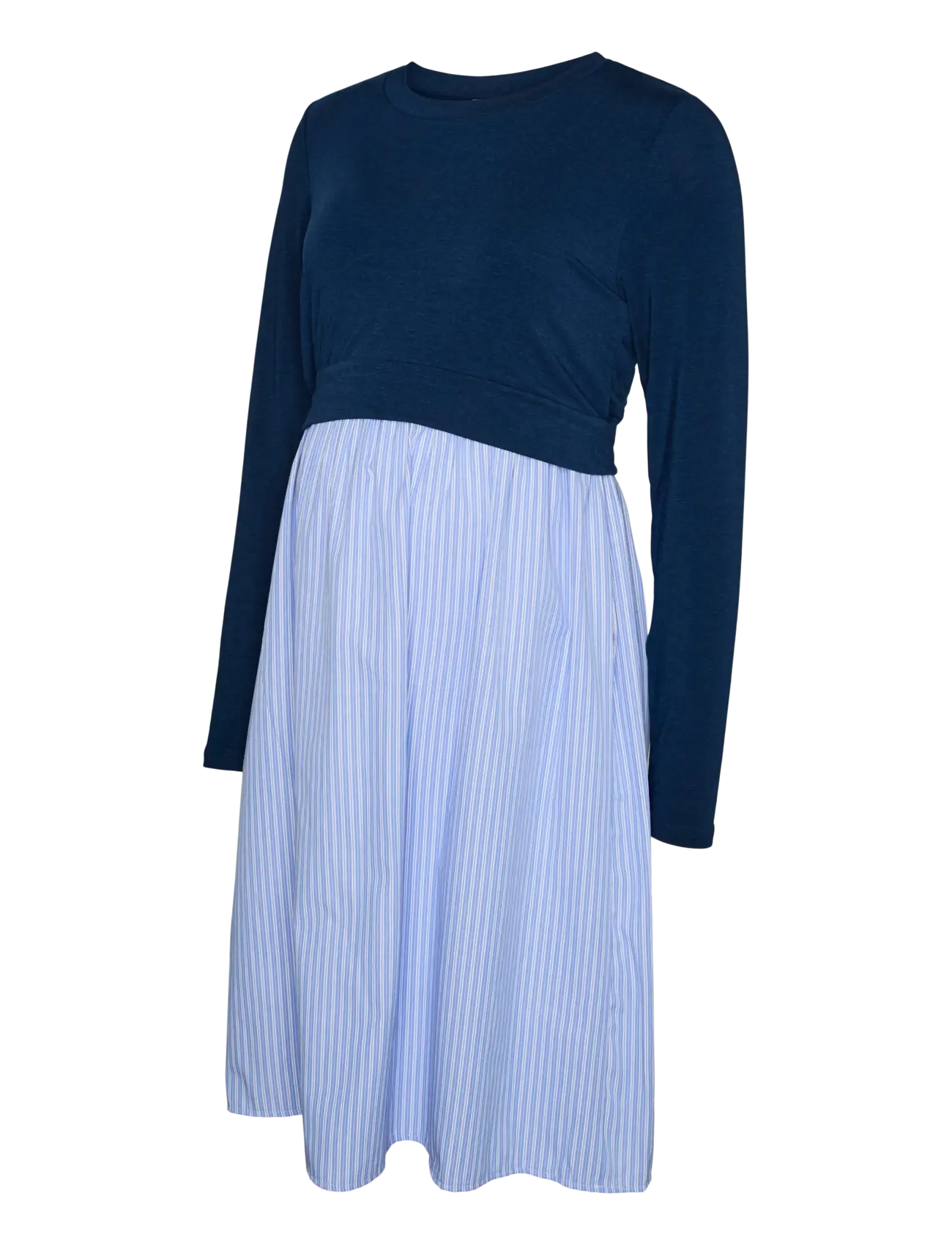 Mamalicious MLANNIE JUNE LS MIX ABK DRESS 2F - Kleider - PAGEANT BLUE / blue