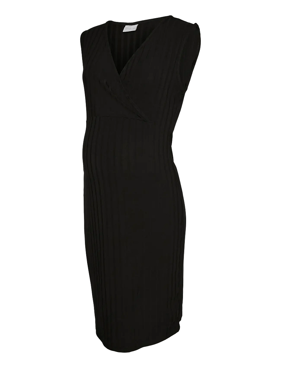 Mamalicious - MLLUCY JUNE LS 2-IN-1 JRS ABK DRESS 2F - black - 2