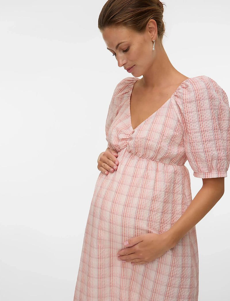 Mamalicious - MLJULIA 2/4 ABK WO DRESS - sommarklänningar - cashmere rose - 0