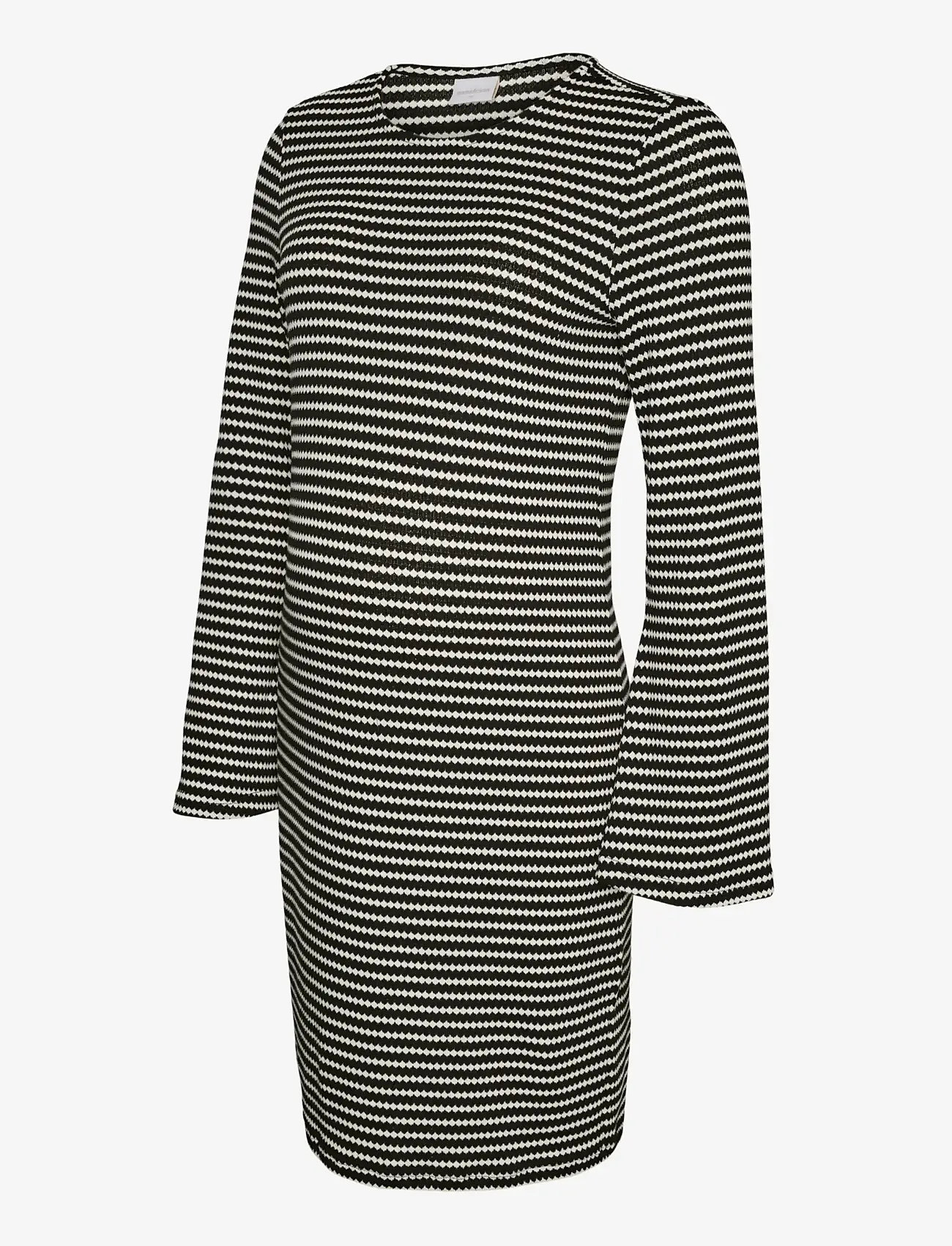 Mamalicious - MLGABBY LS SHORT JRS DRESS - strikkjoler - black - 1