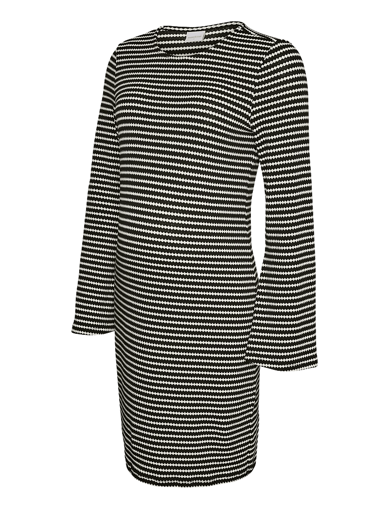 Mamalicious - MLGABBY LS SHORT JRS DRESS - kootud kleidid - black - 1