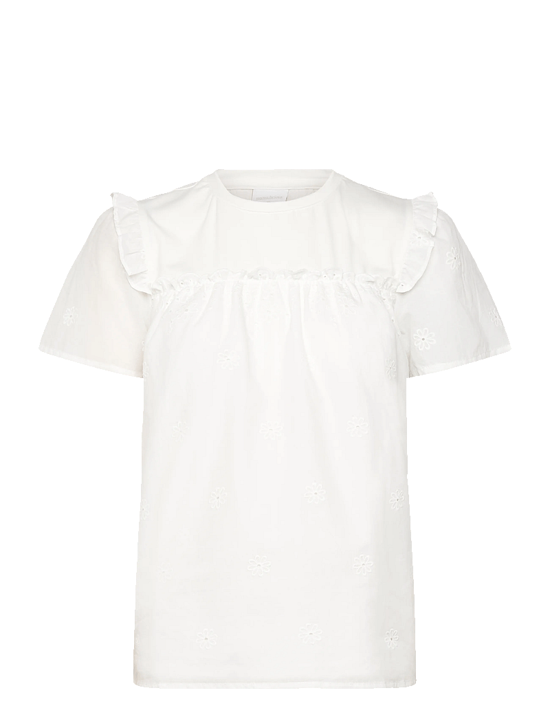 Mamalicious - MLDORA S/S WO TOP - oberteile - snow white - 1