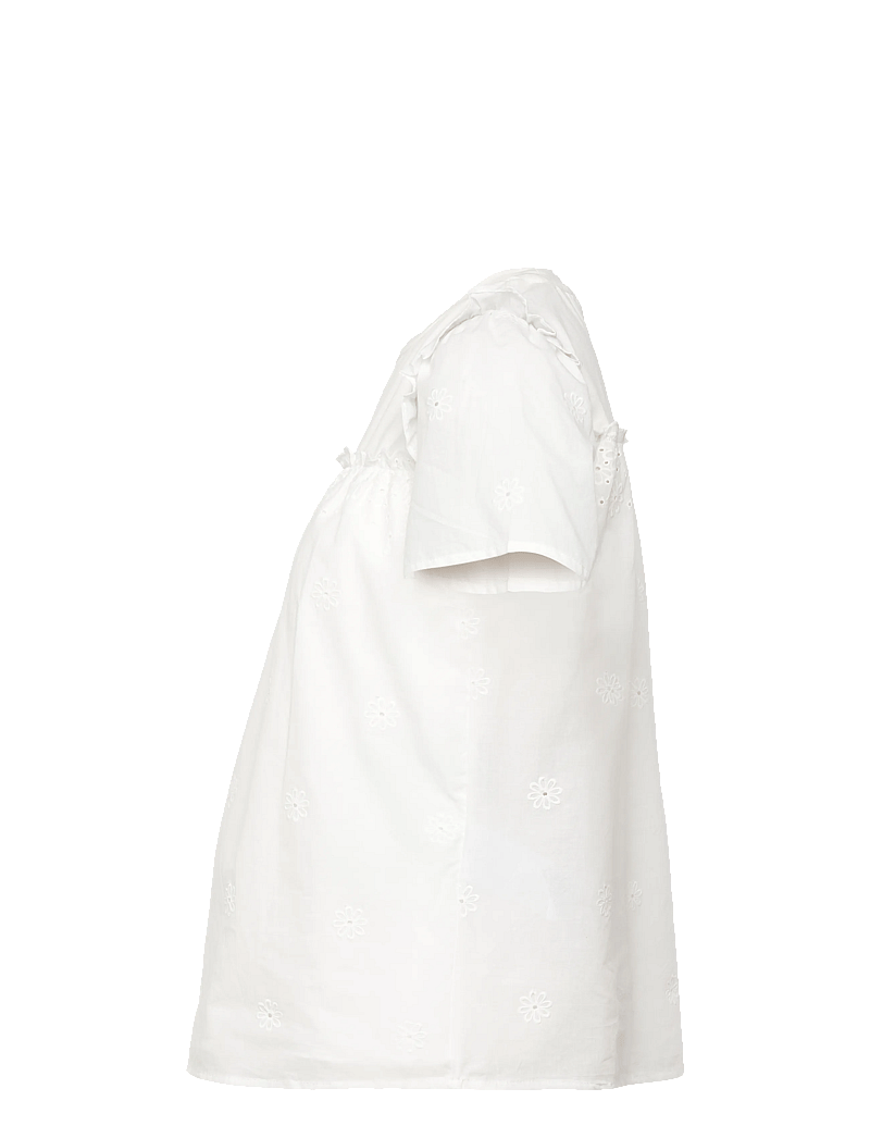 Mamalicious - MLDORA S/S WO TOP - oberteile - snow white - 2
