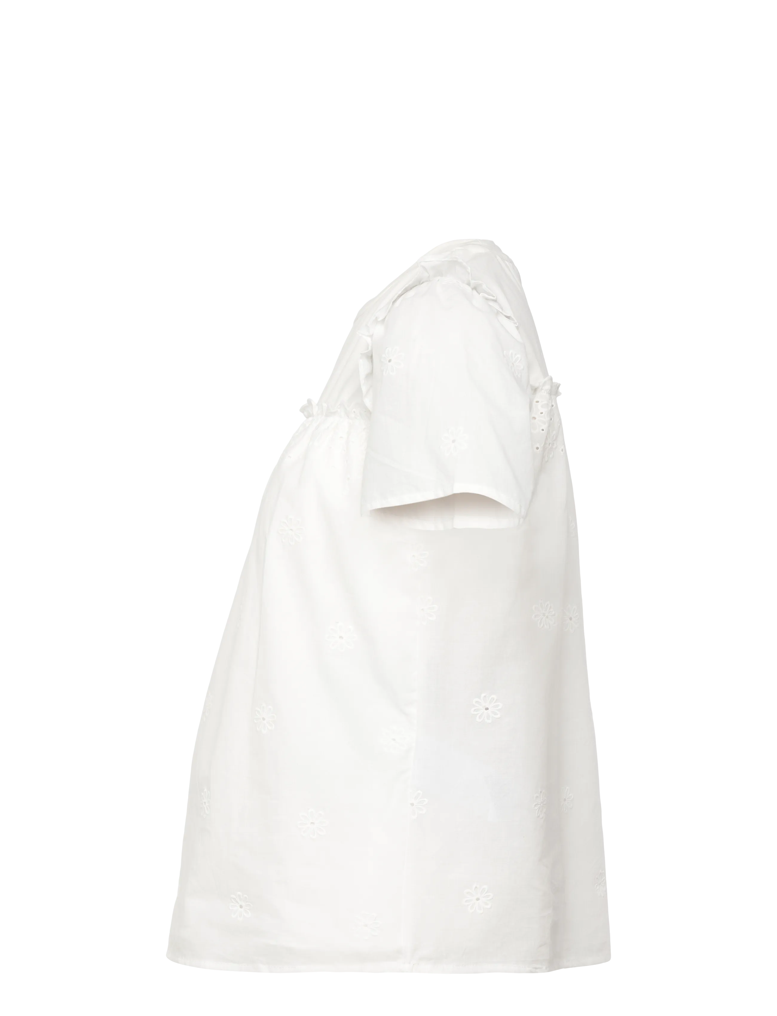 Mamalicious - MLDORA S/S WO TOP - alussärgid - snow white - 2