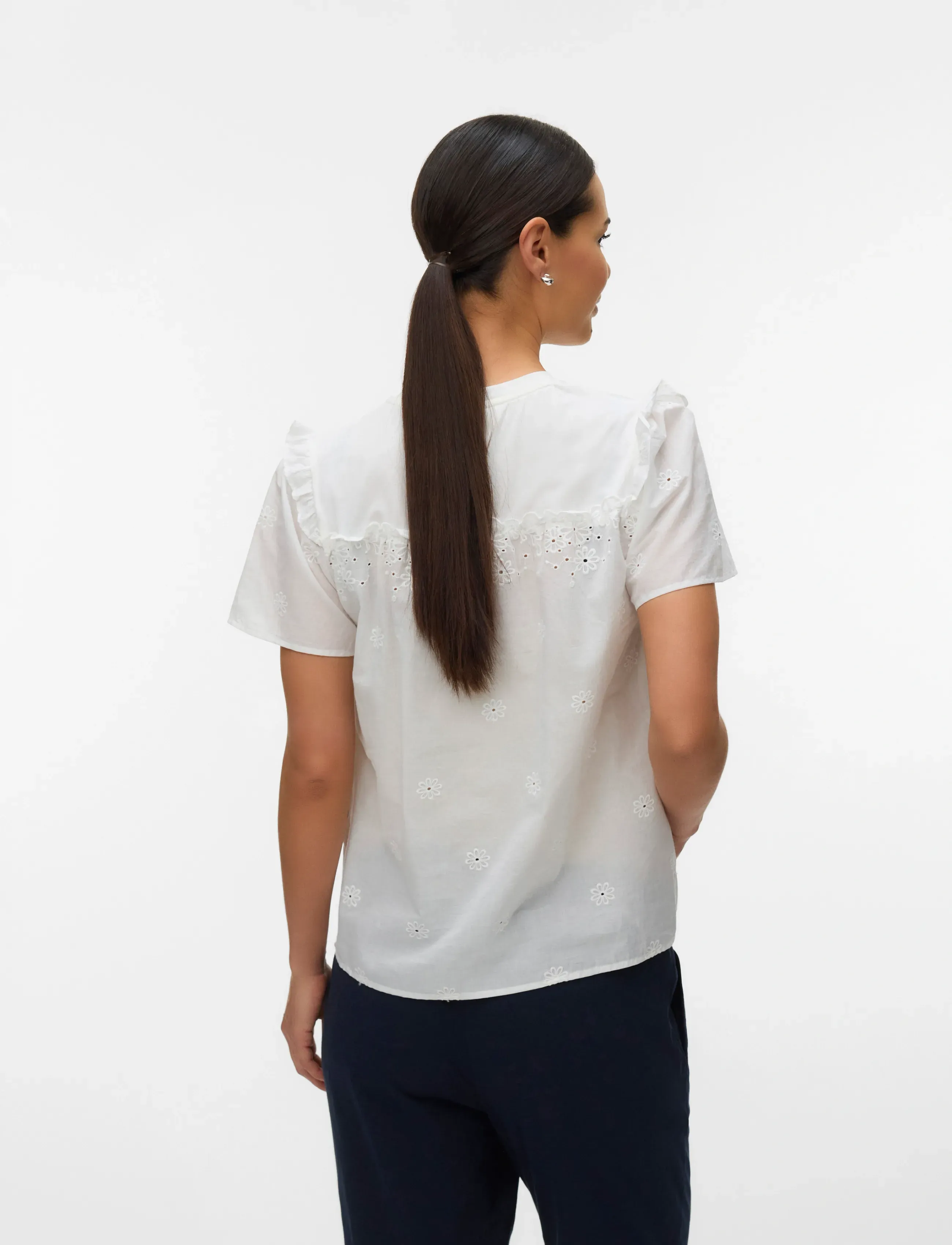 Mamalicious - MLDORA S/S WO TOP - alussärgid - snow white - 4