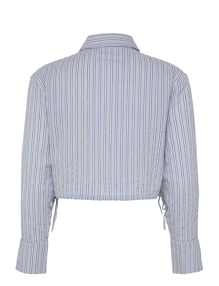 Mamalicious - MLASTA LIA L/S WO SHORT SHIRT 2F - toppar - brunnera blue - 1