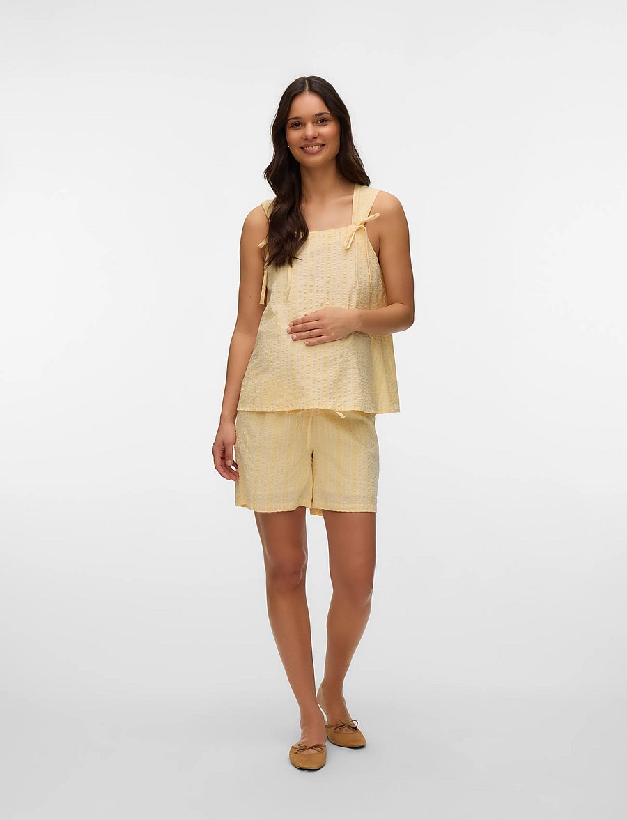 Mamalicious - MLFRIKKA WO SHORTS - hosen - mellow yellow - 3