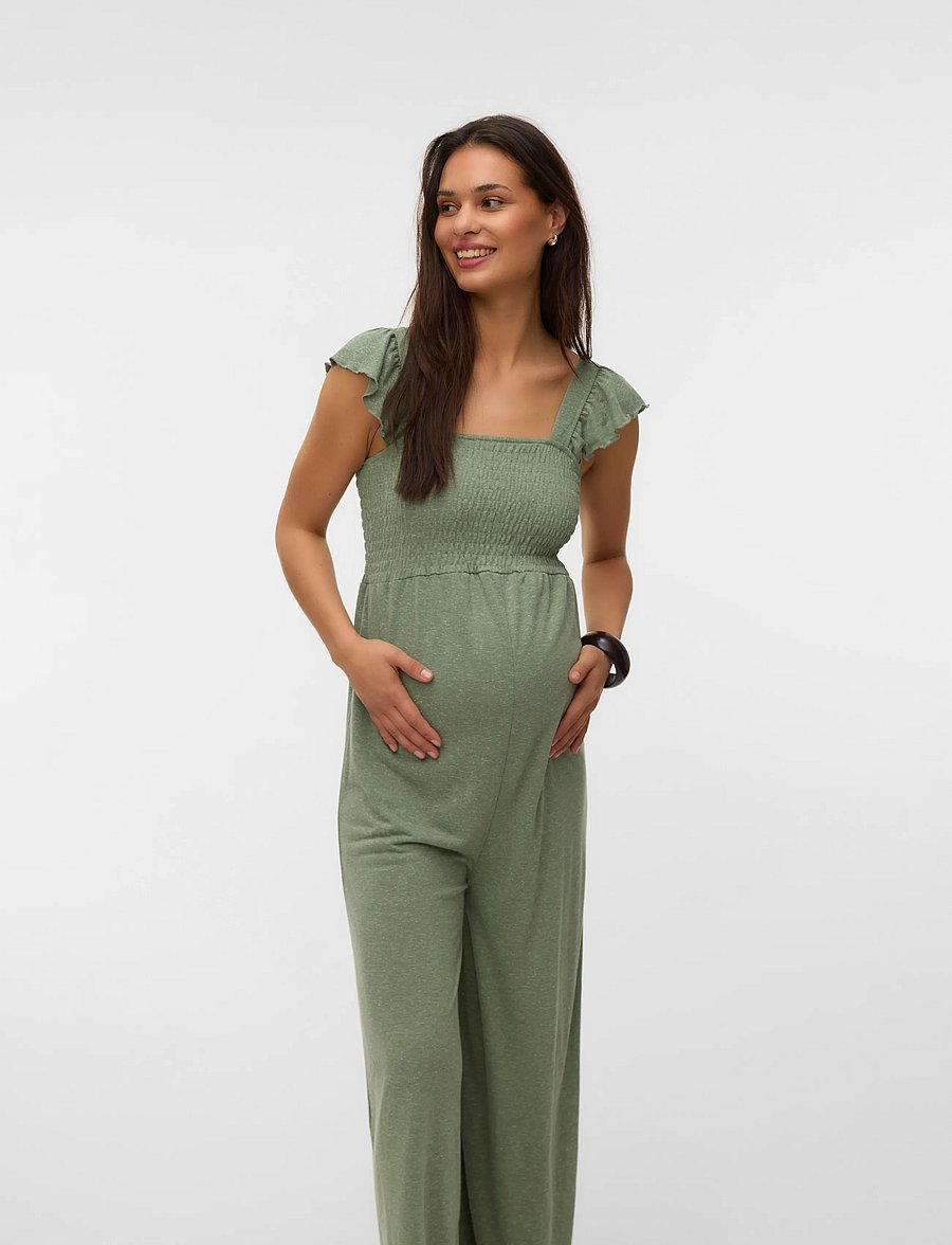 Mamalicious - MLNELLI CAP JRS JUMPSUIT - rasedate riided - sea spray - 0