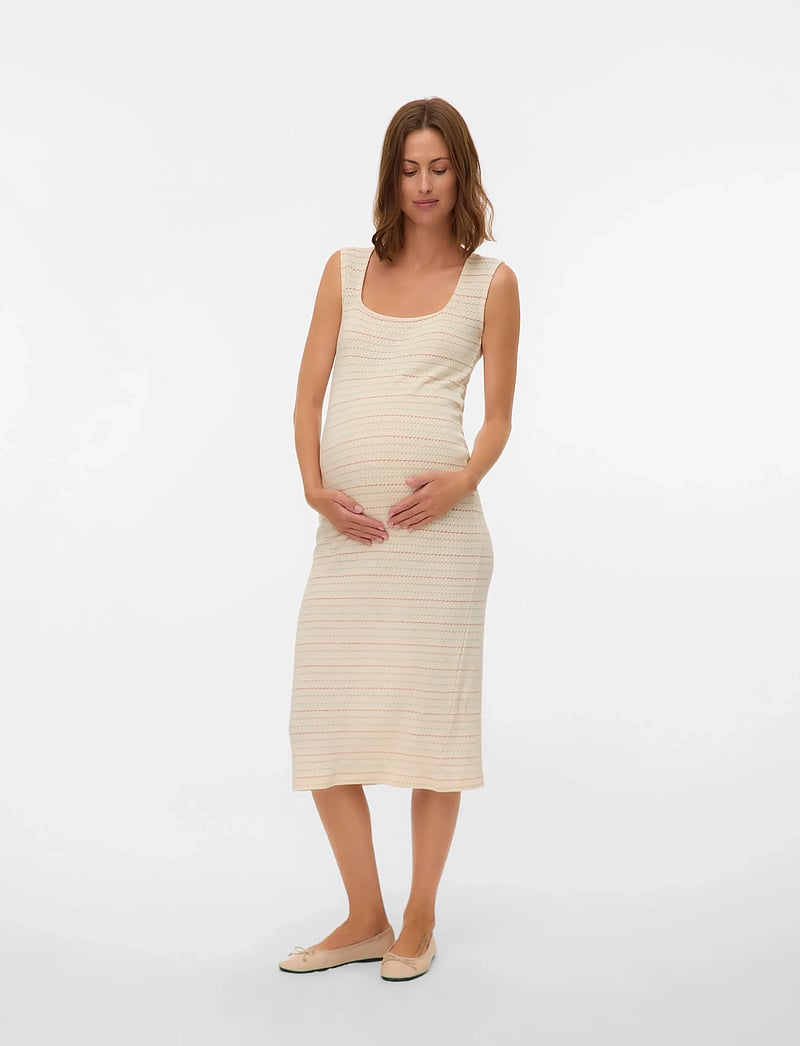 Mamalicious - MLSALSA SL JRS MIDI TANK DRESS - liibuvad kleidid - birch - 3