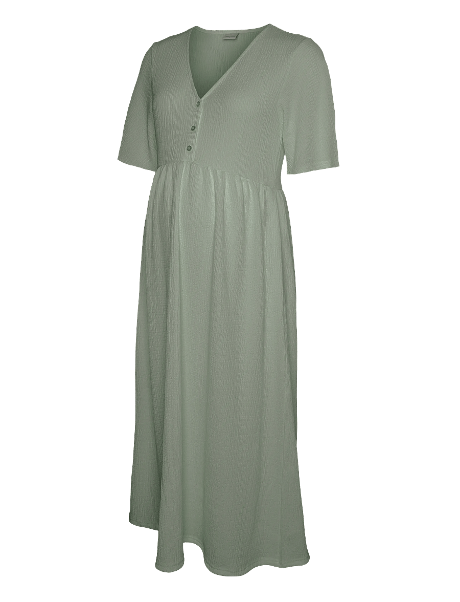 Mamalicious - MLJANA LIA 24 JRS MIDI DRESS 2F - zomerjurken - sea spray - 0