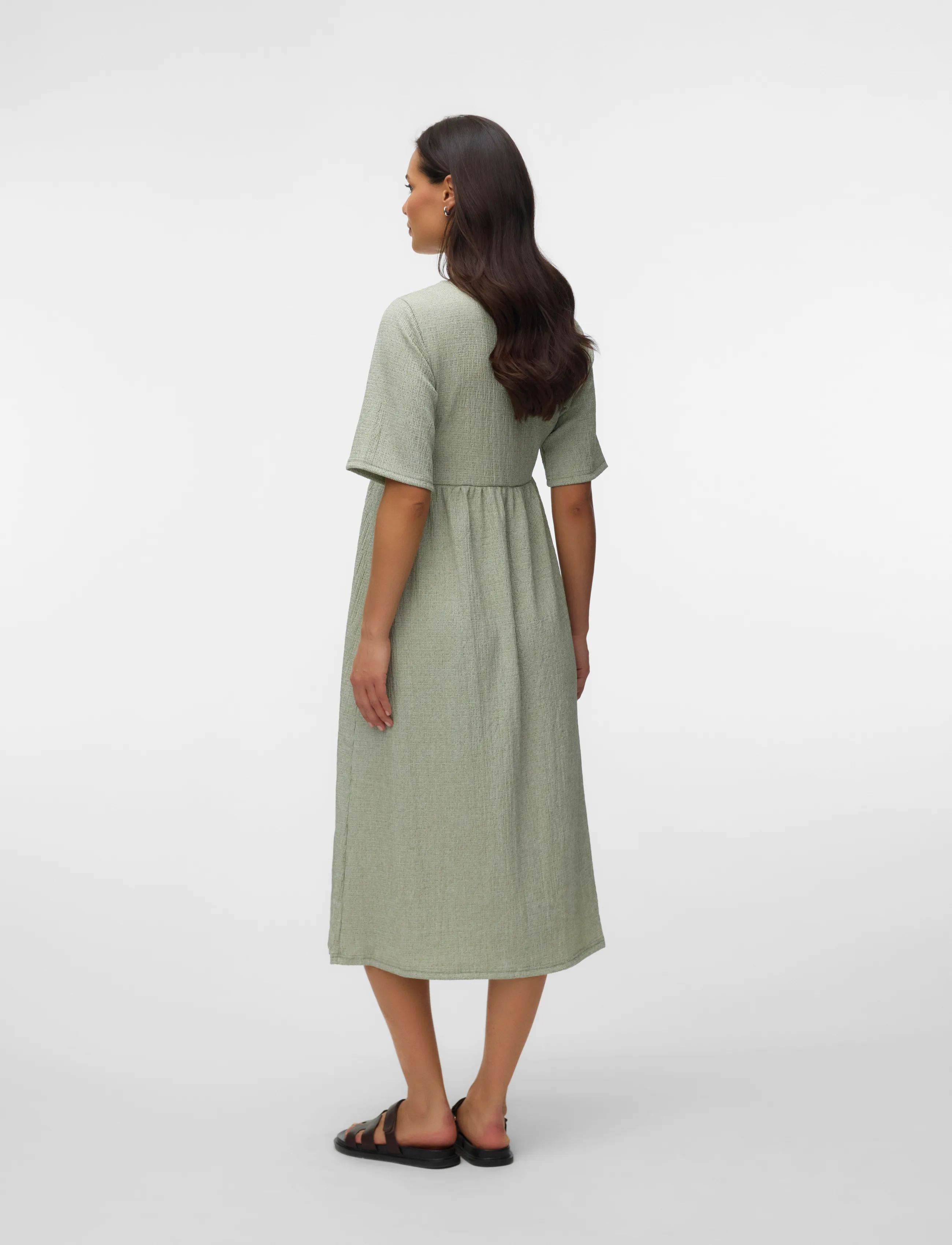Mamalicious - MLJANA LIA 24 JRS MIDI DRESS 2F - summer dresses - sea spray - 2