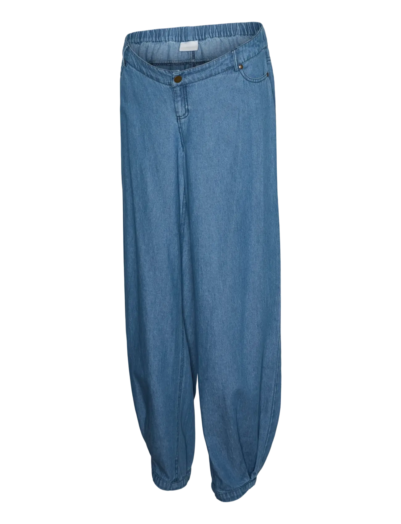 Mamalicious MLJAMAICA BARREL WIDE JEANS - barrel jeans - medium blue denim - Ventetøj - MEDIUM BLUE DENIM / blue