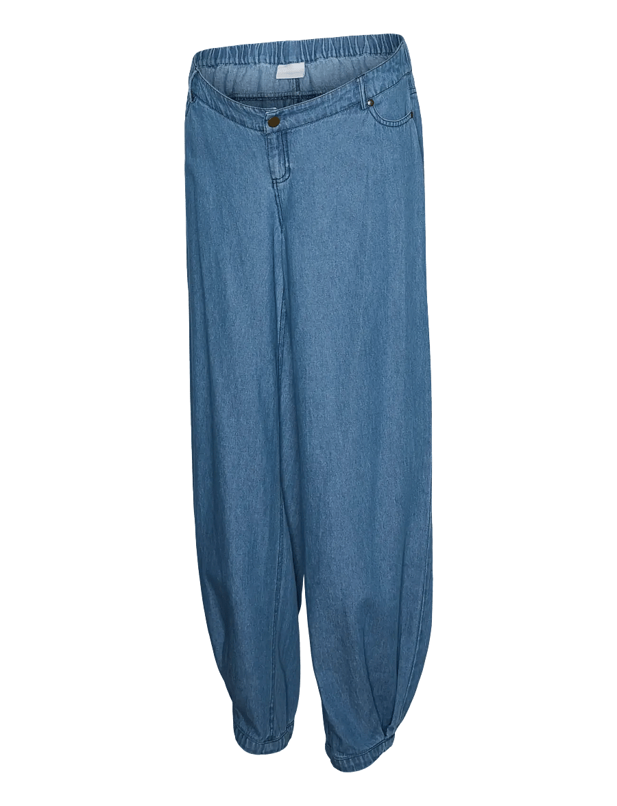 Mamalicious - MLJAMAICA BARREL WIDE JEANS - barrel jeans - medium blue denim - 0