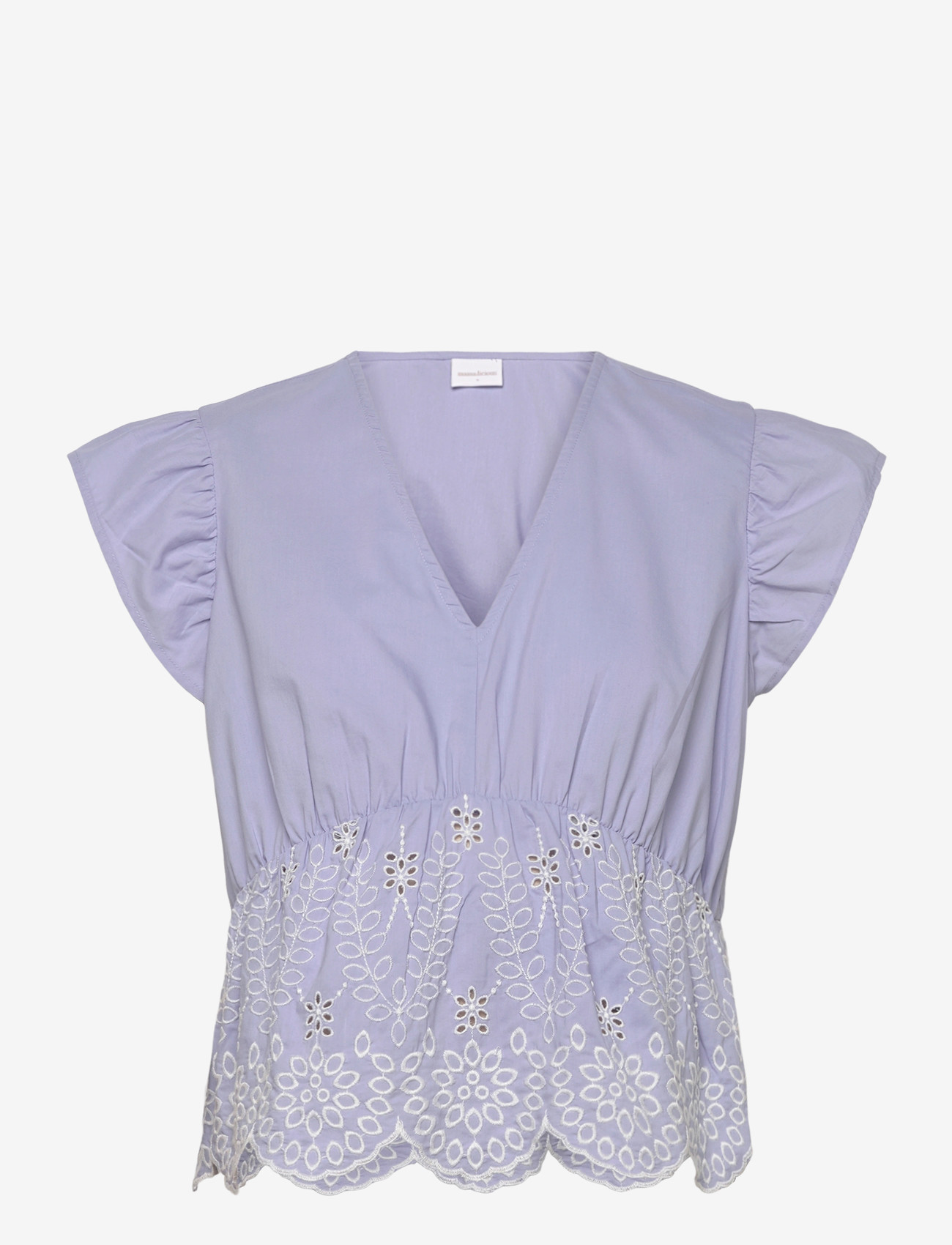 Mamalicious - MLSIENNA SHORT CAP WO TOP - short-sleeved blouses - brunnera blue - 0