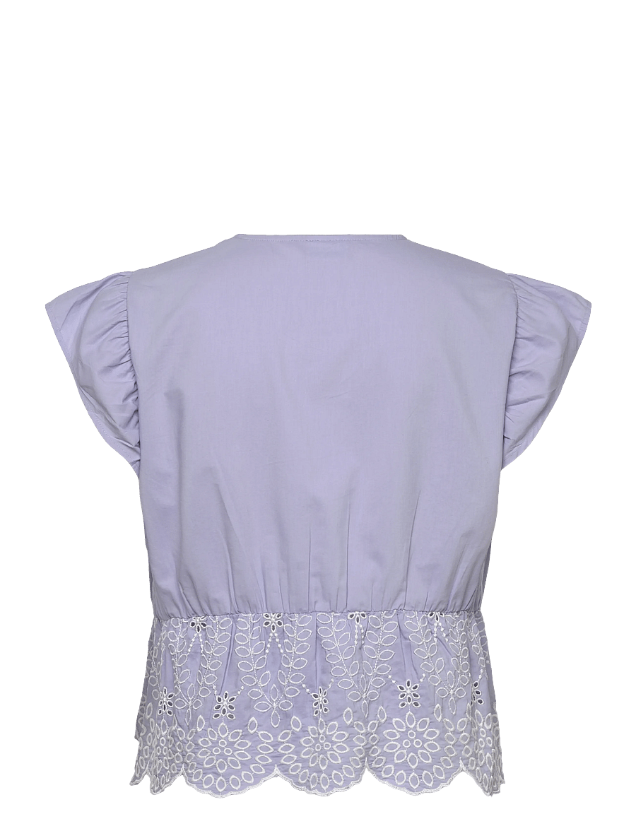 Mamalicious - MLSIENNA SHORT CAP WO TOP - kortærmede bluser - brunnera blue - 2