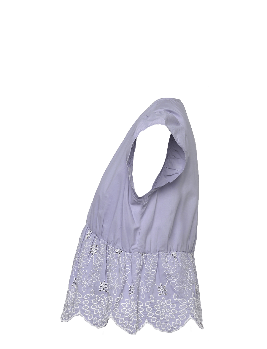 Mamalicious - MLSIENNA SHORT CAP WO TOP - kortærmede bluser - brunnera blue - 3