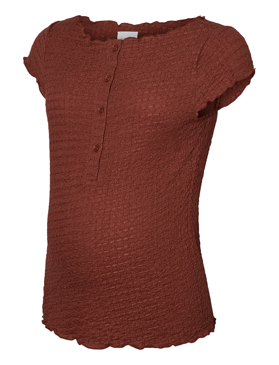 Mamalicious - MLADINE LIA CAP JRS TOP 2F - oberteile - mahogany - 1