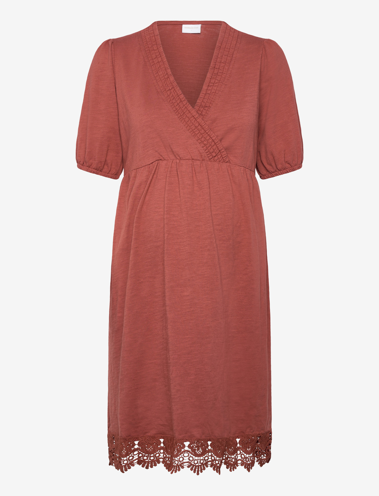 Mamalicious - MLALISA TESS ABK 24 JRS DRESS 2F - sommerkleider - mahogany - 0