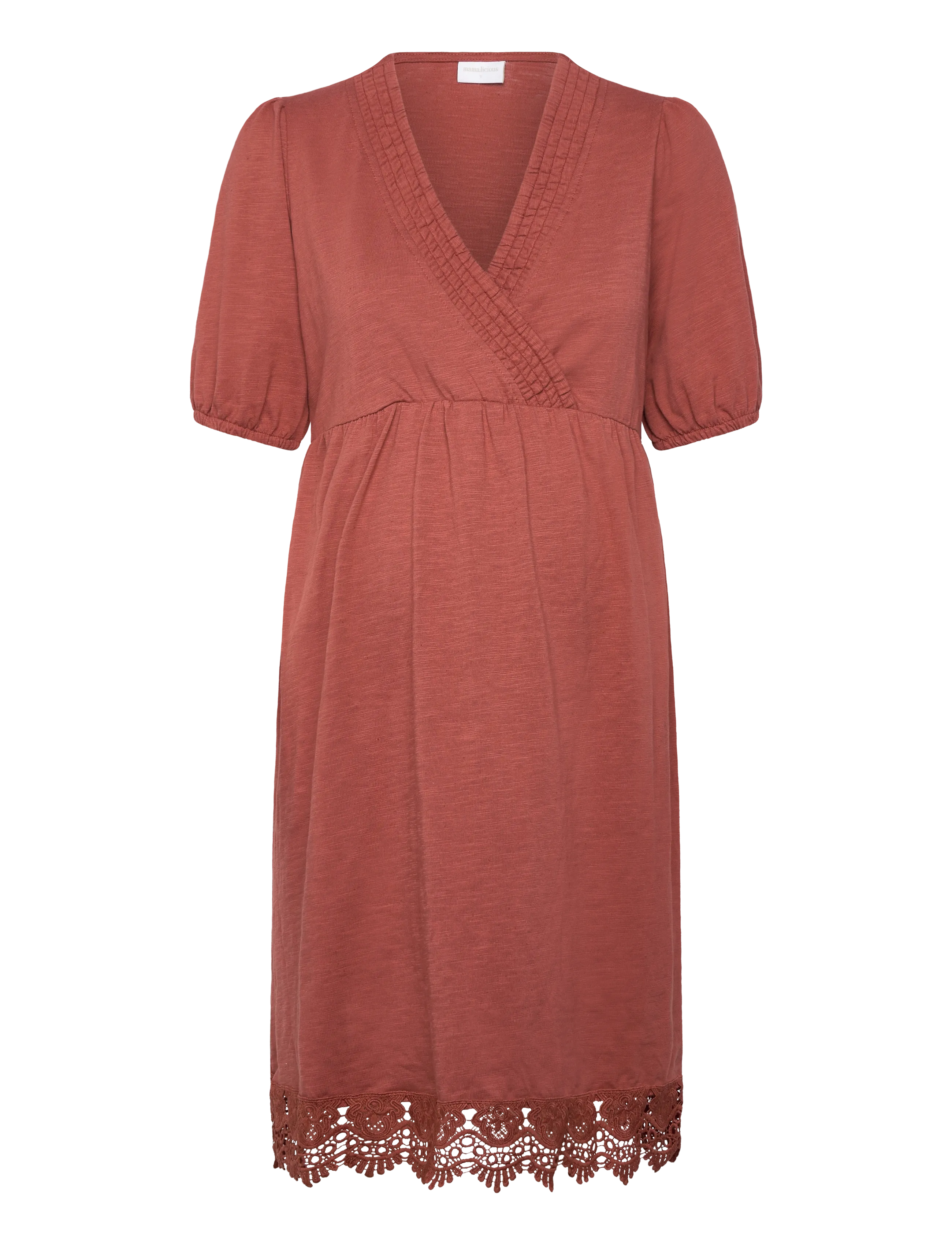 Mamalicious MLALISA TESS ABK 24 JRS DRESS 2F - Kjólar - MAHOGANY / red