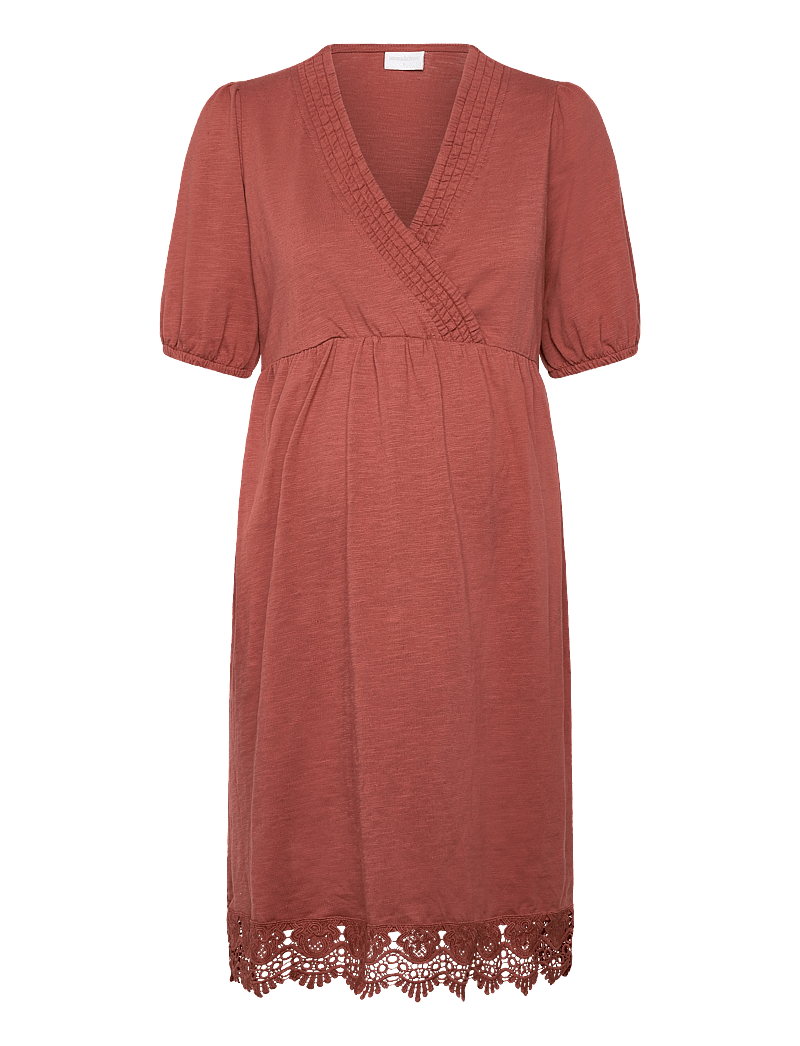 Mamalicious - MLALISA TESS ABK 24 JRS DRESS 2F - sommerkleider - mahogany - 0