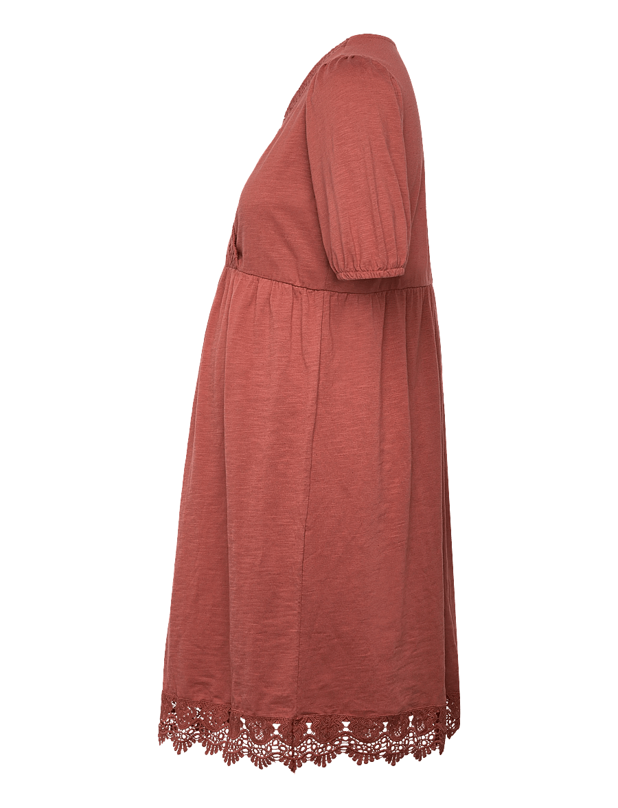 Mamalicious - MLALISA TESS ABK 24 JRS DRESS 2F - sommerkjoler - mahogany - 1