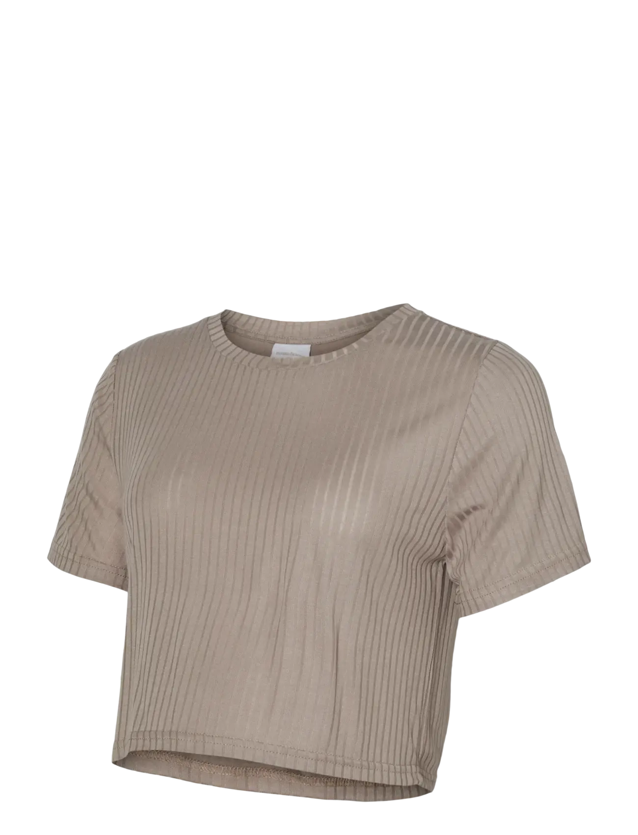 Mamalicious MLTRINITY SS JRS CROP TOP - Umstandsmode - MOON ROCK / beige