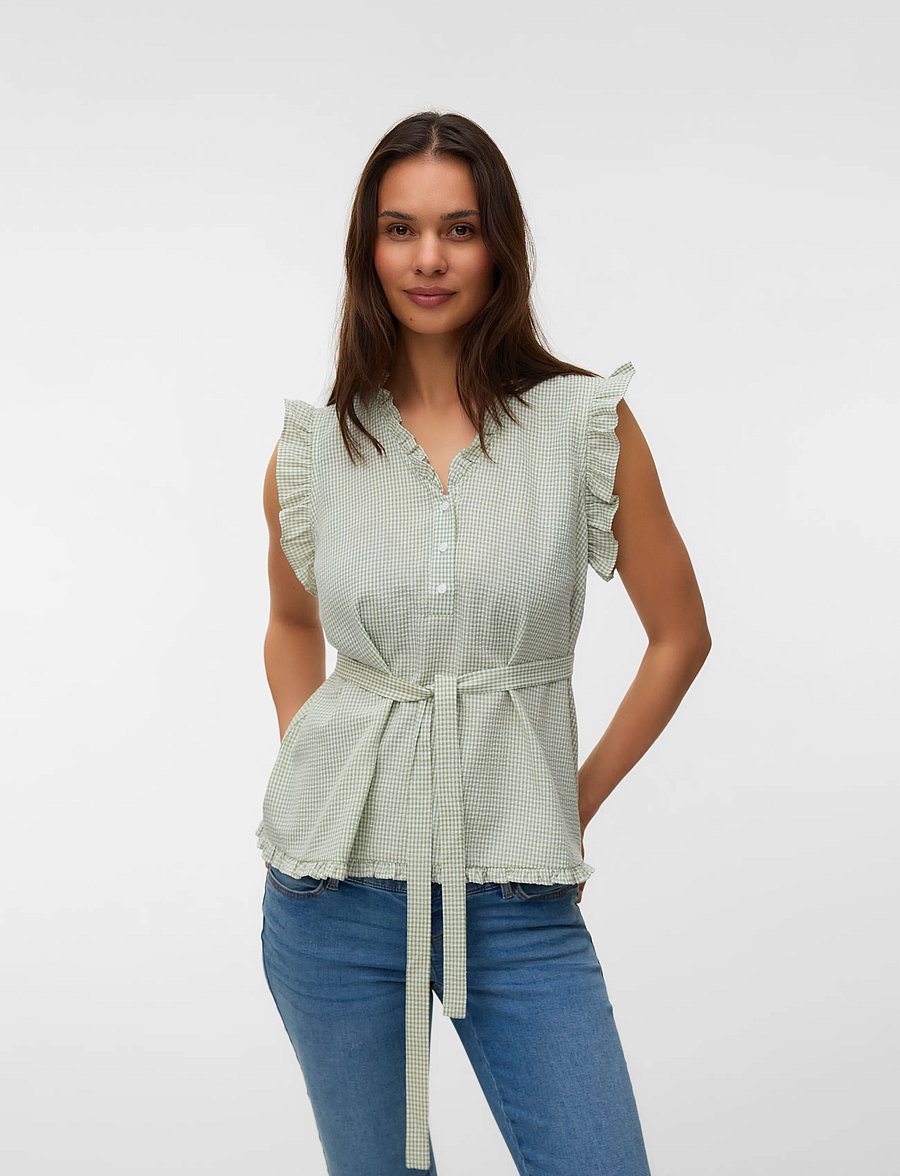 Mamalicious - MLEMS LIA S/L WO 2F - Ärmellose blusen - jade green - 4