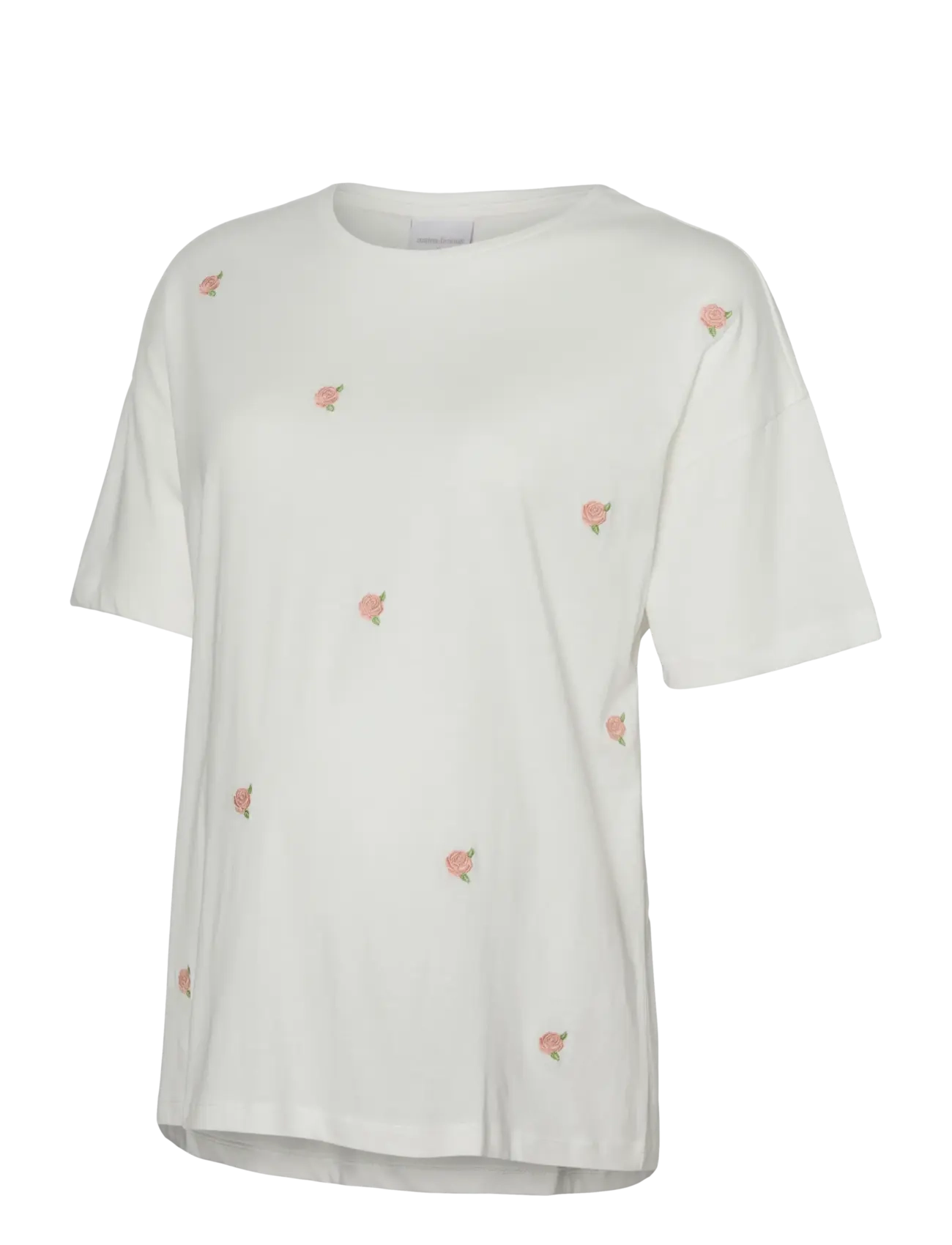 Mamalicious MLROSETTA SS JRS TOP - overdele - snow white - Ventetøj - SNOW WHITE / cream