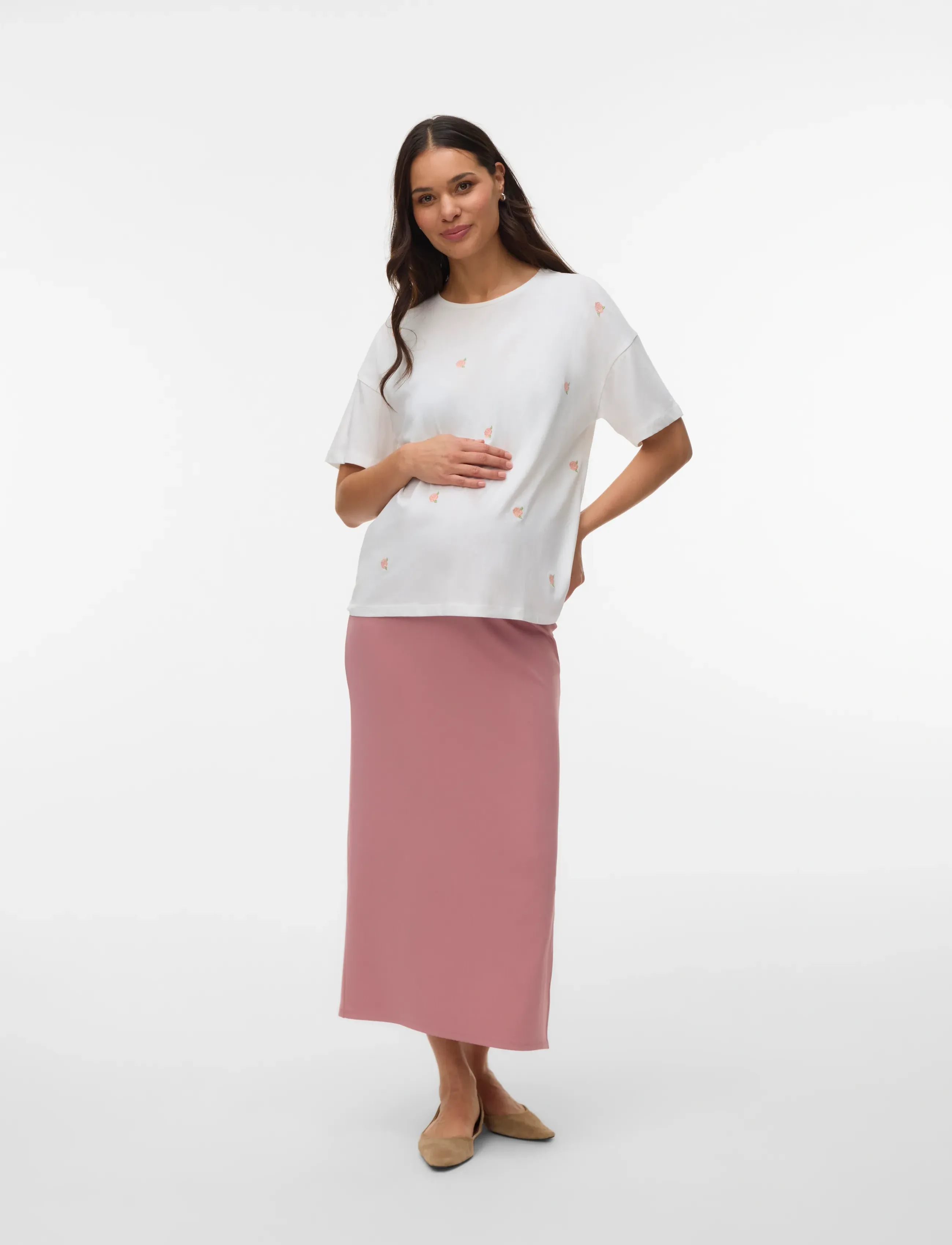 Mamalicious - MLROSETTA SS JRS TOP - die niedrigsten preise - snow white - 3