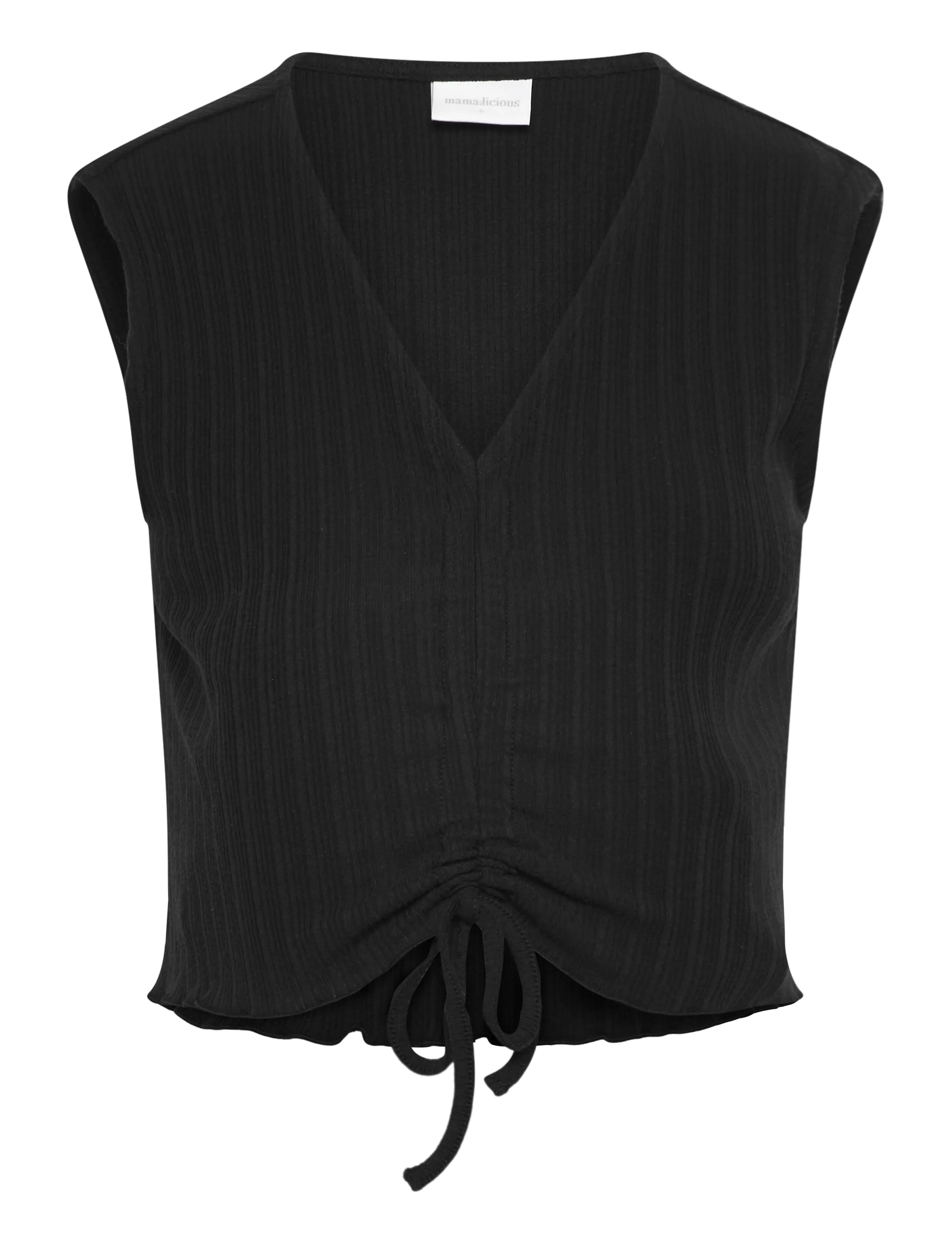 Mamalicious MLHATHA SL CROP JRS TOP - Ventetøj - BLACK / black