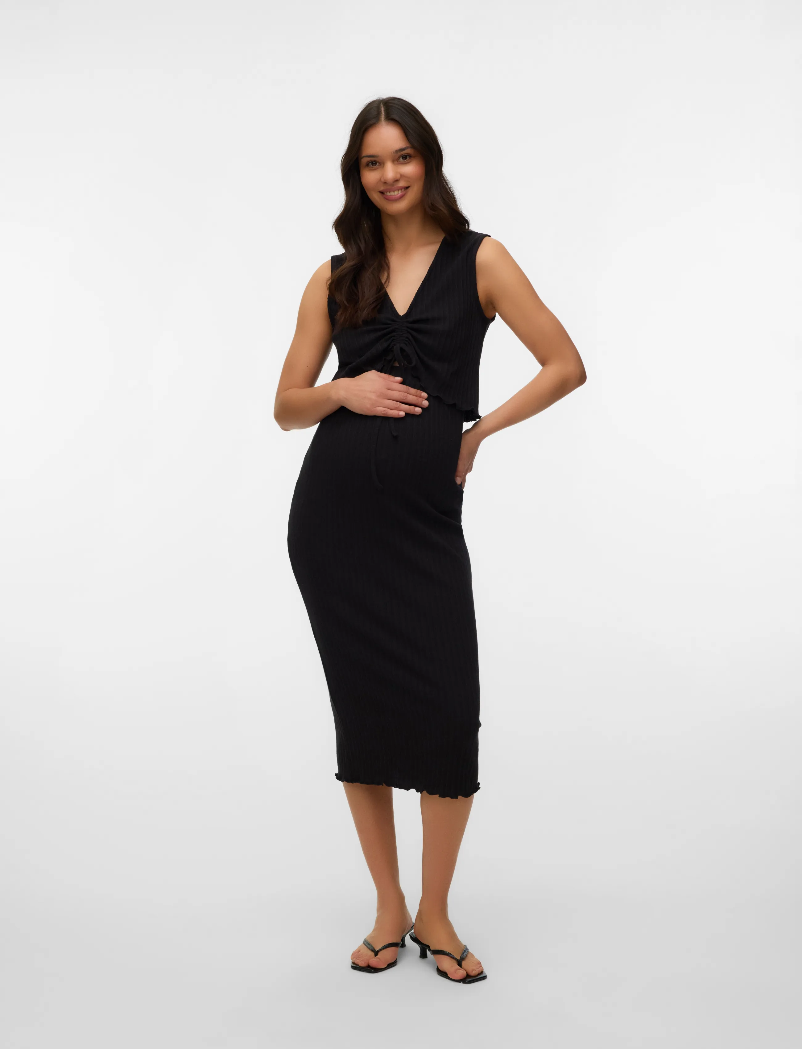 Mamalicious - MLHATHA SL CROP JRS TOP - die niedrigsten preise - black - 5