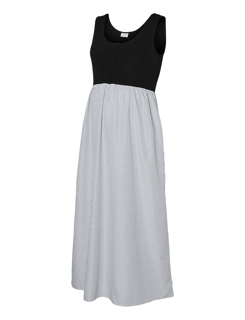 Mamalicious - MLJOELLE LIA SL MIDI MIX DRESS 2F - midikleidid - black - 1