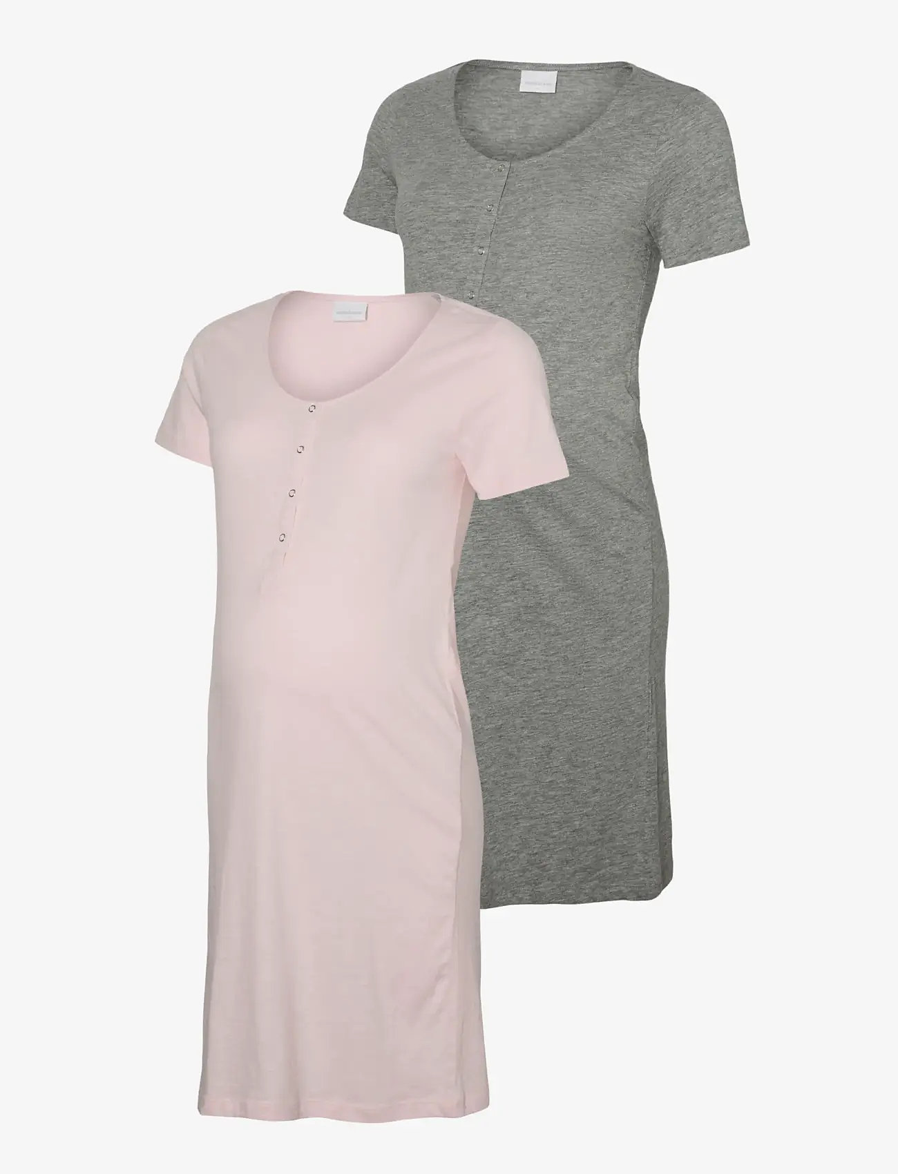 Mamalicious - MLMIRA JRS NIGHTGOWN 2F 2-P NOOS - underkläder - chalk pink - 1