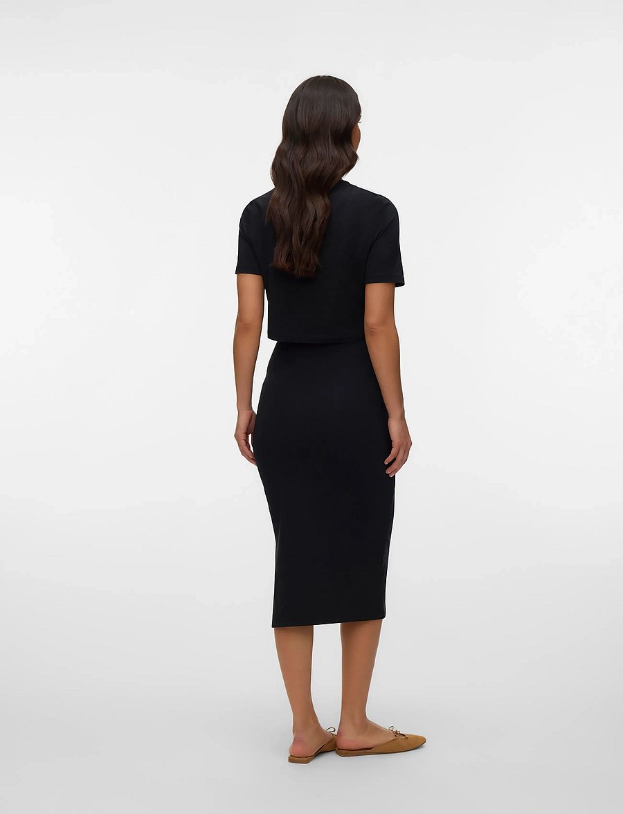 Mamalicious - MLKERRIE TOP & SKIRT JRS SET - hosen - black - 3