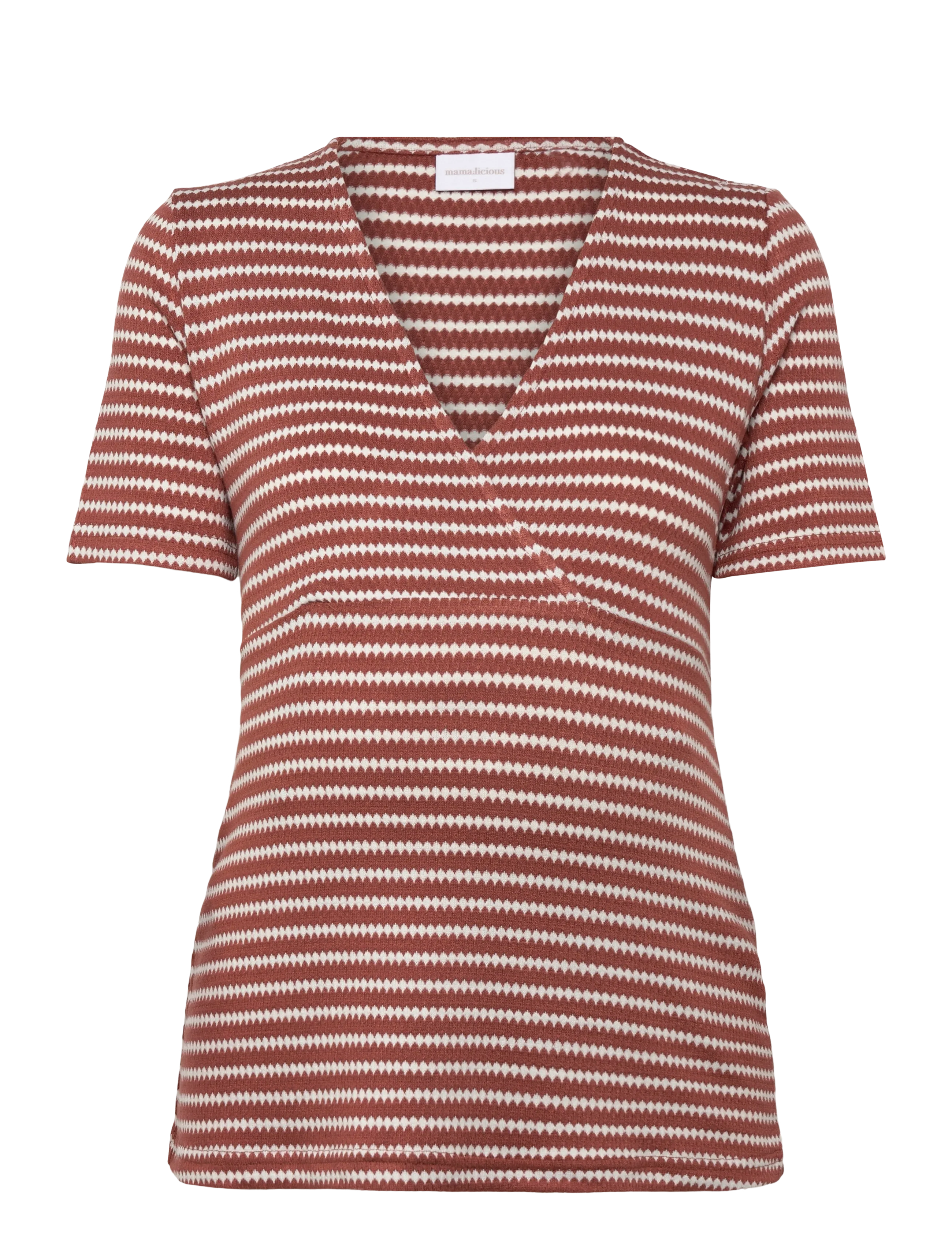 MAMALICIOUS Mlbarbara Tess Ss Jrs Oberteil 2F Burgundy - XXL - Damen