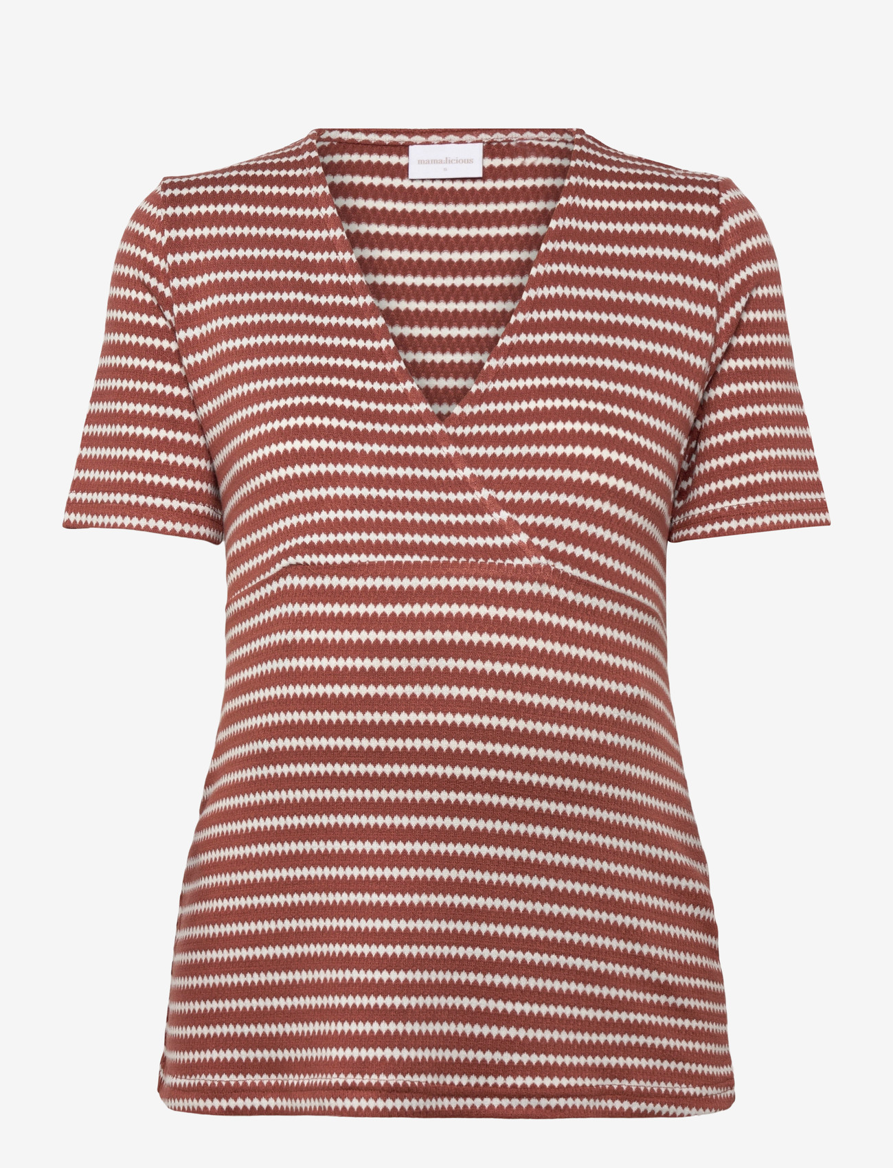 Mamalicious - MLBARBARA TESS SS JRS TOP 2F - tops - mahogany - 0