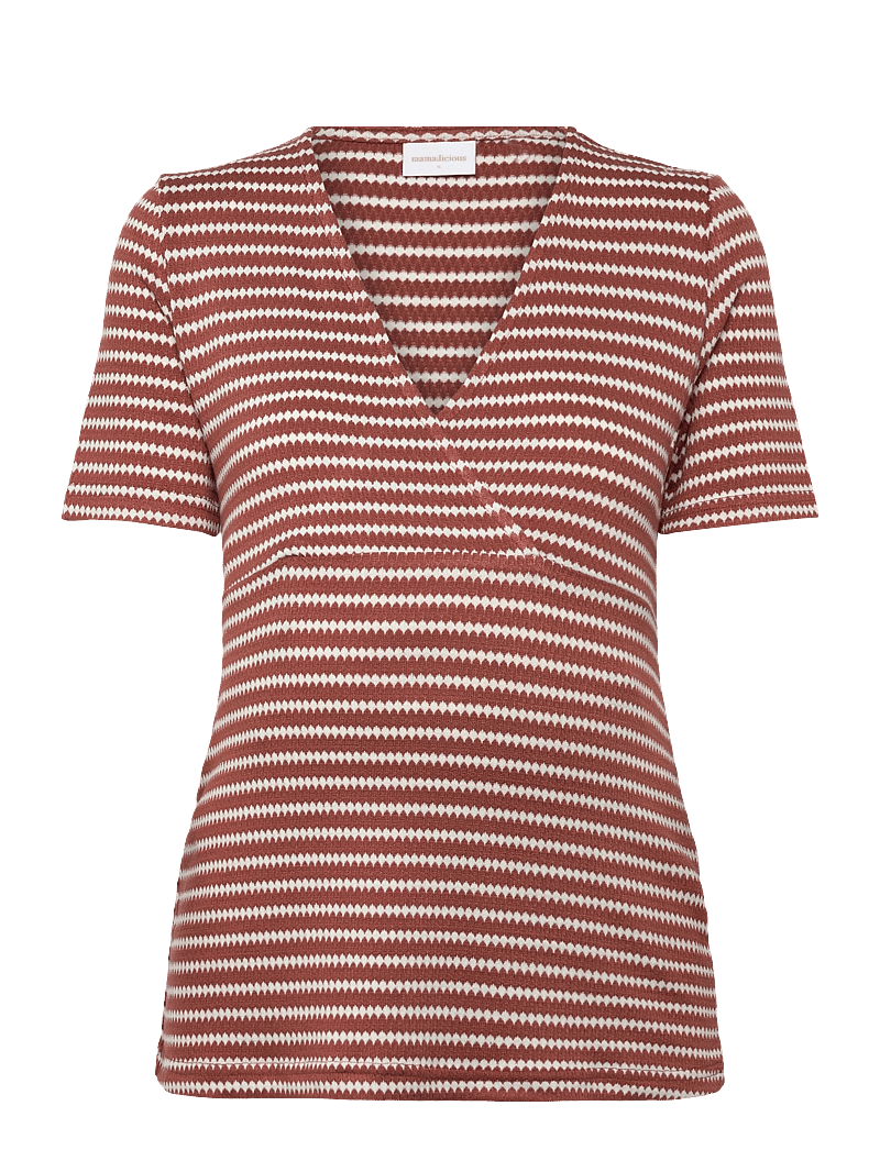 Mamalicious - MLBARBARA TESS SS JRS TOP 2F - tops - mahogany - 0