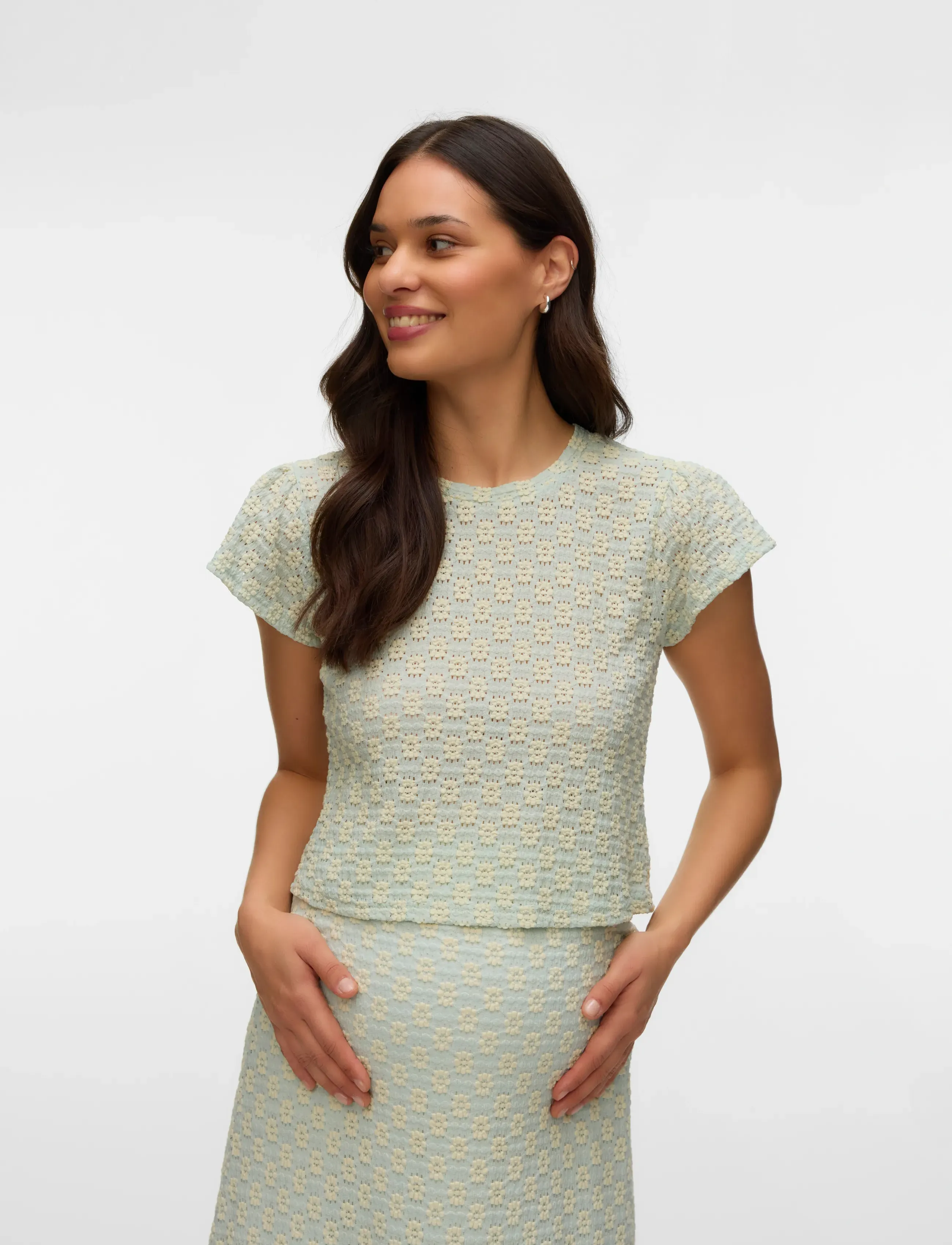 Mamalicious - MLBLOOMY CAP JRS CROP TOP - topid - jadeite - 0